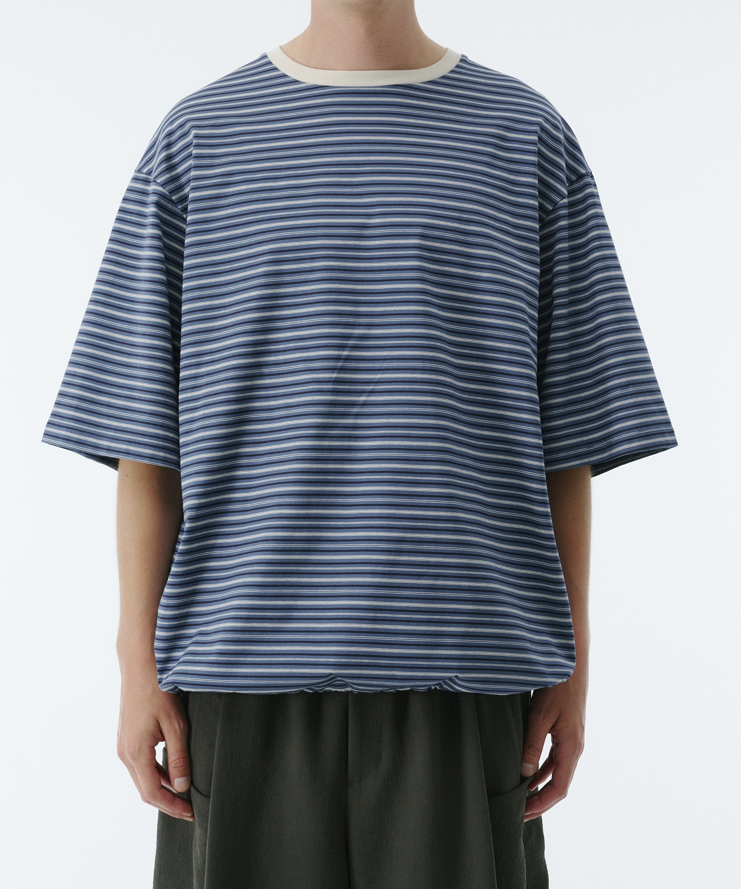 ビューティーコットンコードボーダーTEE
