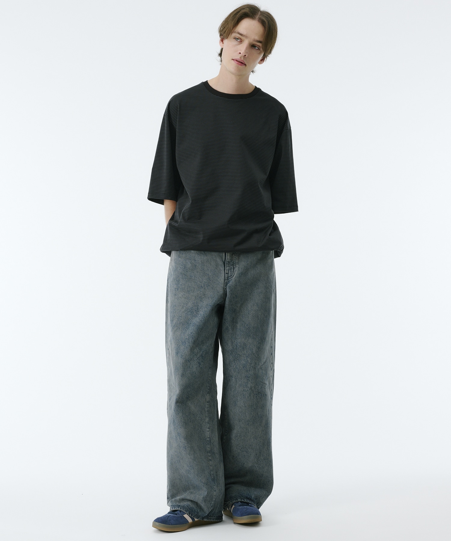 ビューティーコットンコードボーダーTEE