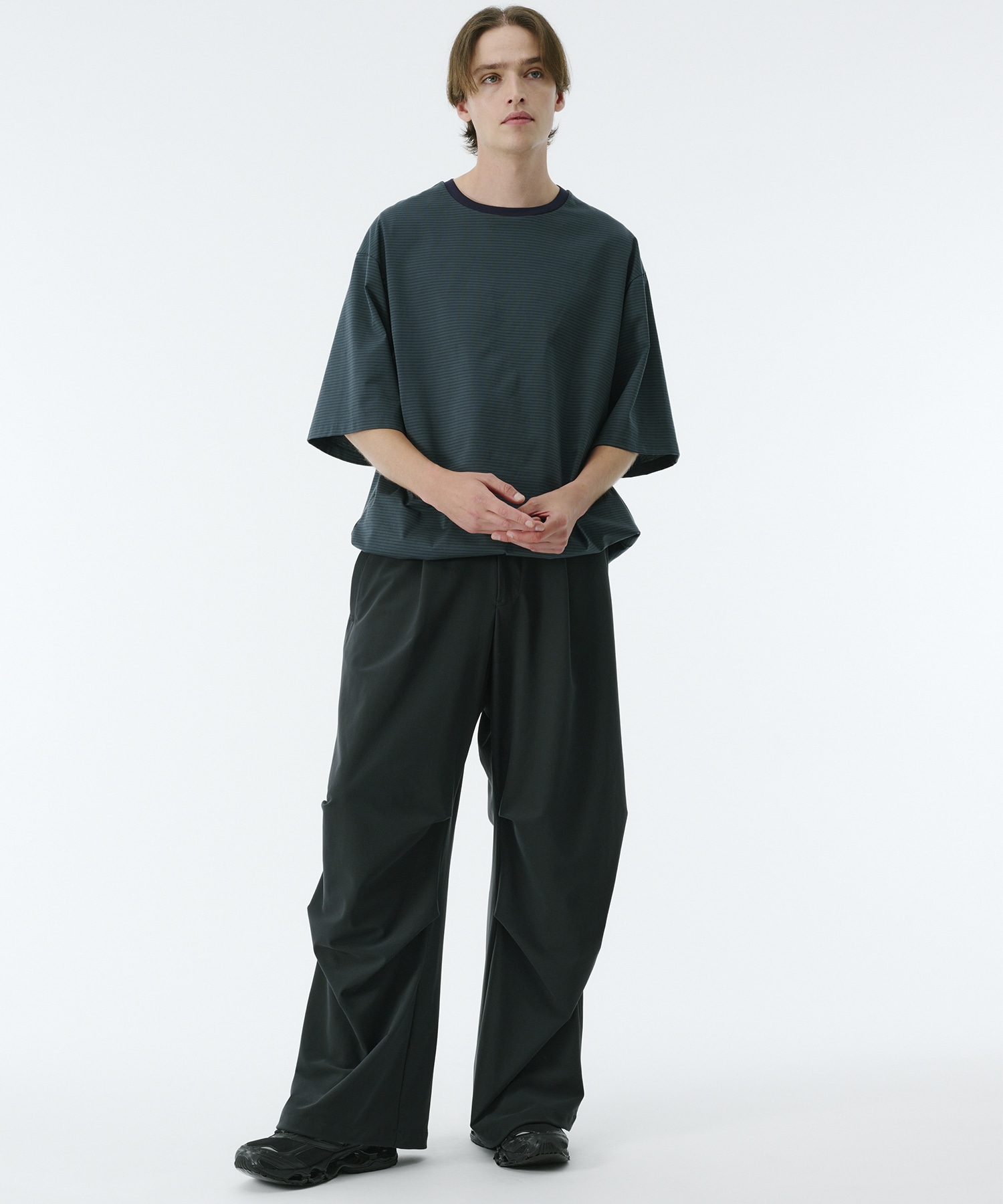 ビューティーコットンコードボーダーTEE