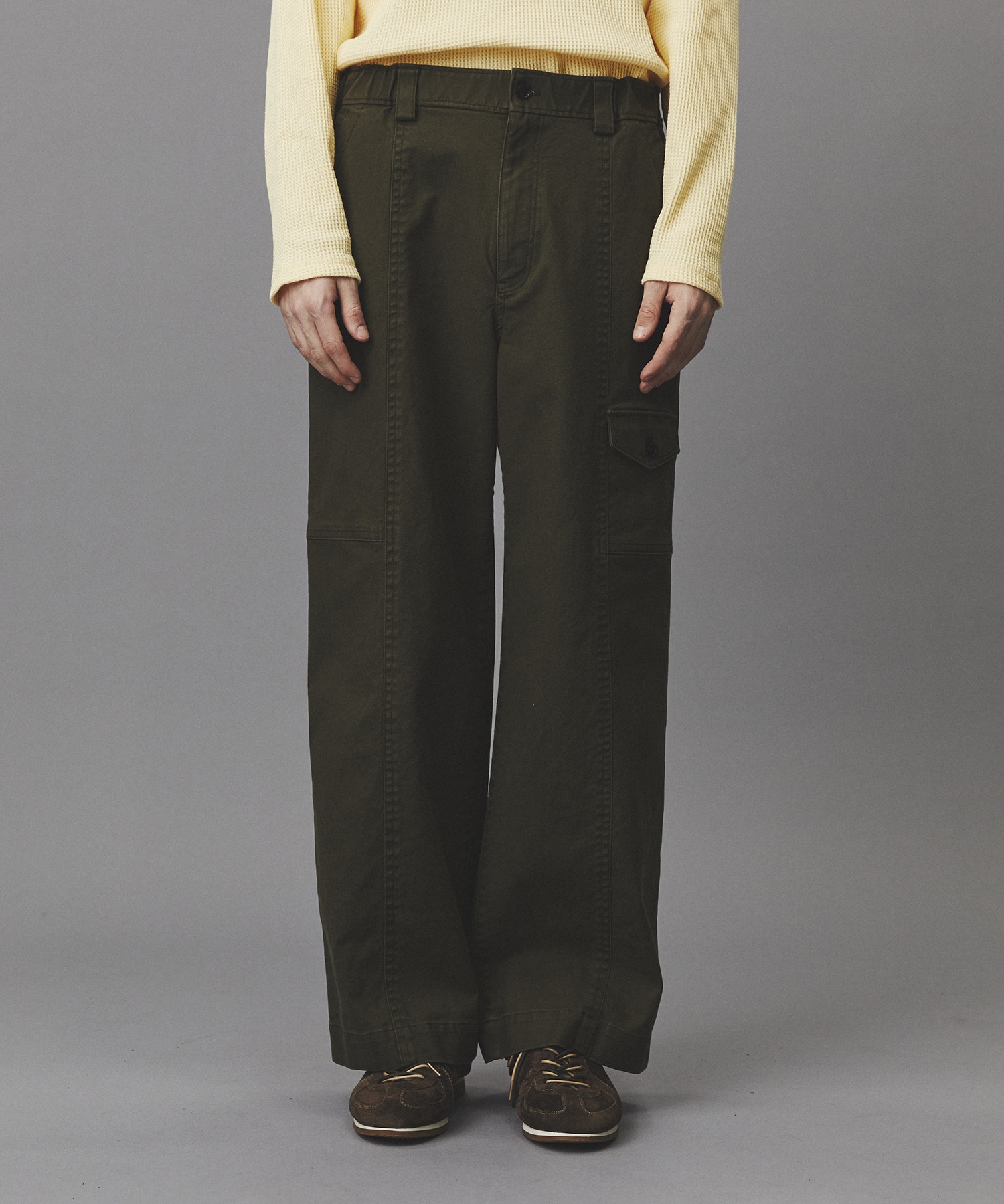 コットンサージベイカーパンツ