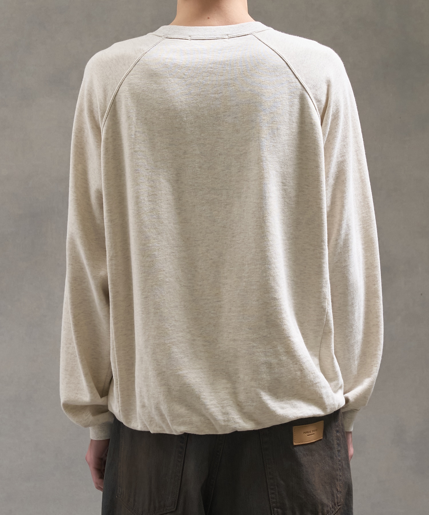 PUBLIC SWEATノンリブソフトスウェット