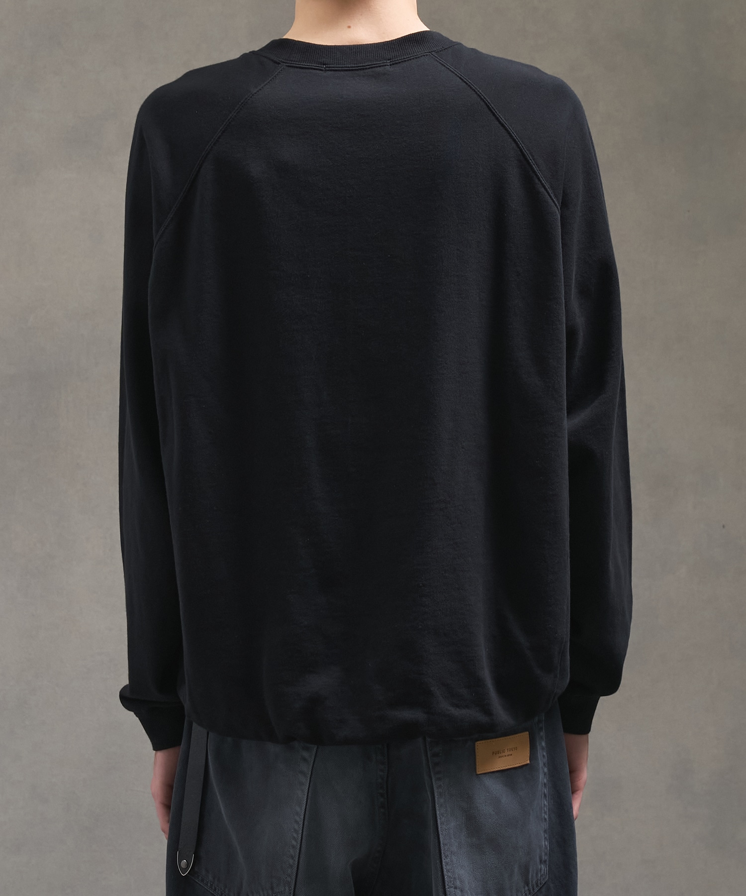 PUBLIC SWEATノンリブソフトスウェット