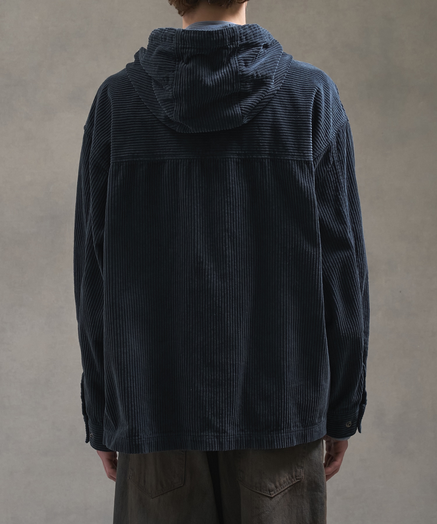 ガーメントダイコーデュロイフードブルゾン