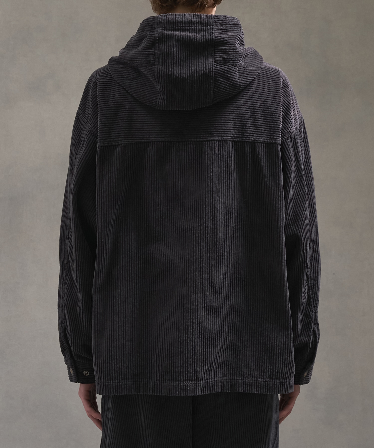 ガーメントダイコーデュロイフードブルゾン