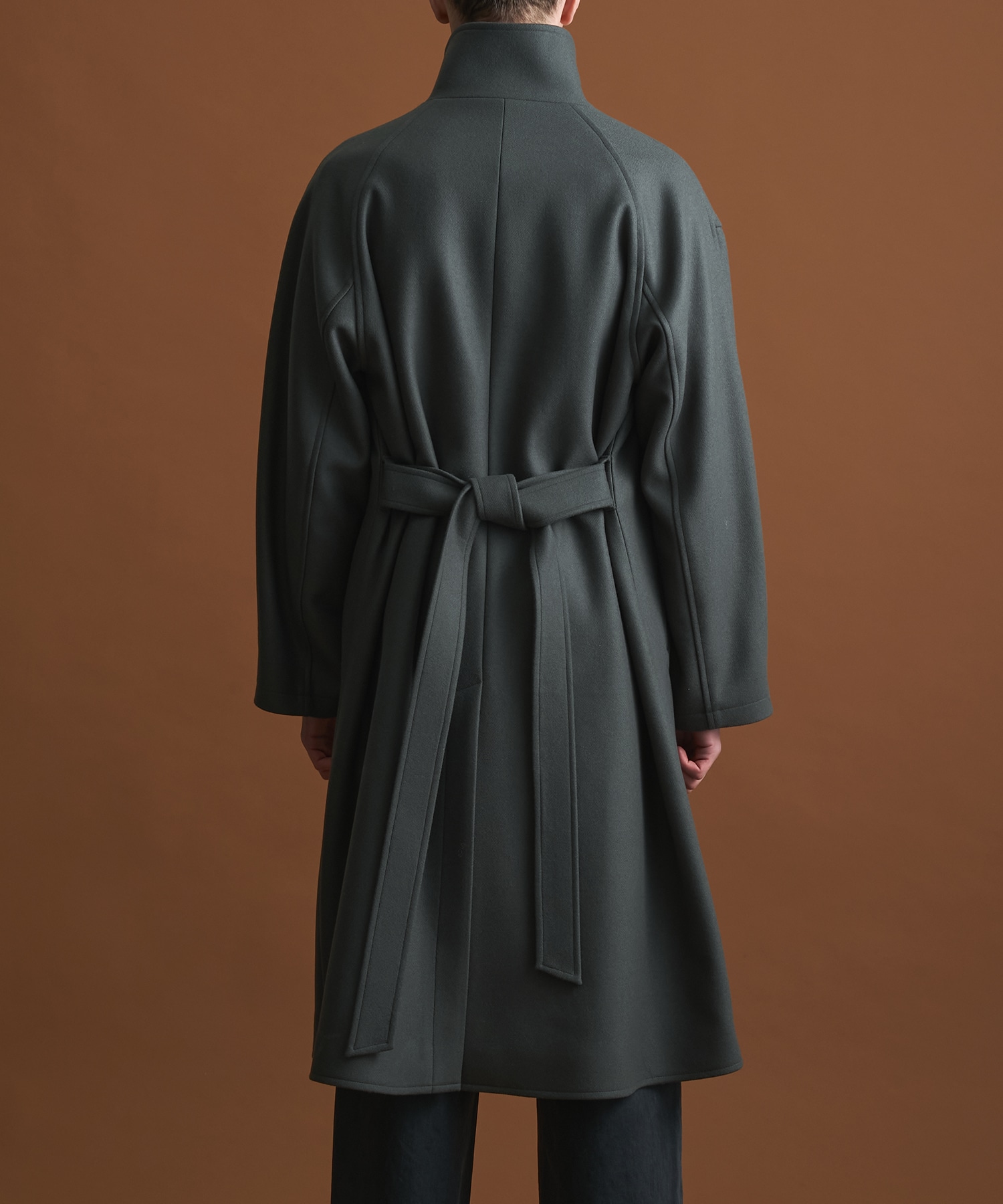 Super140sメルトンオーバーサイズスタンド