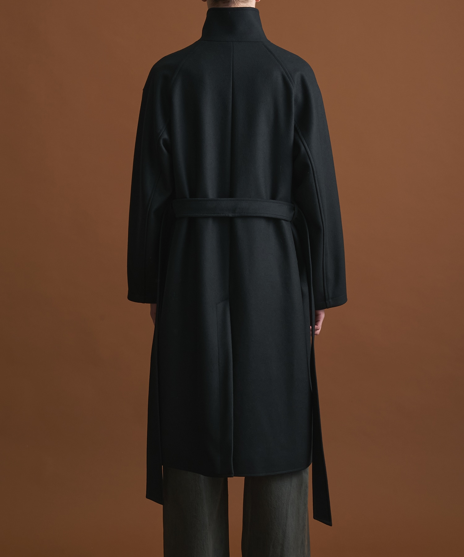 Super140sメルトンオーバーサイズスタンド