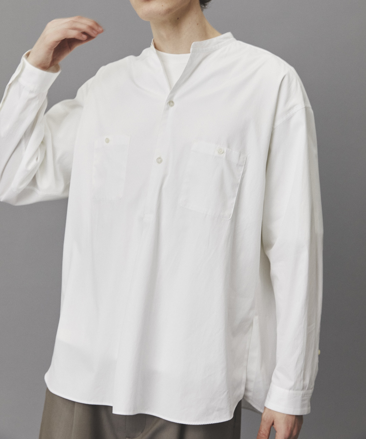 Suvin Giza Band Skipper Shirts