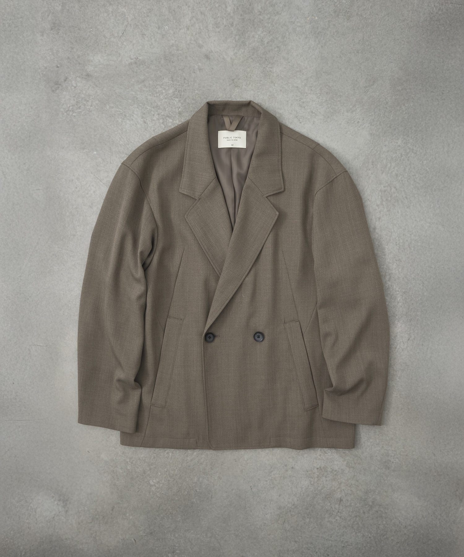 【WEB限定】AQUA WOOLカルゼダブルセットアップ