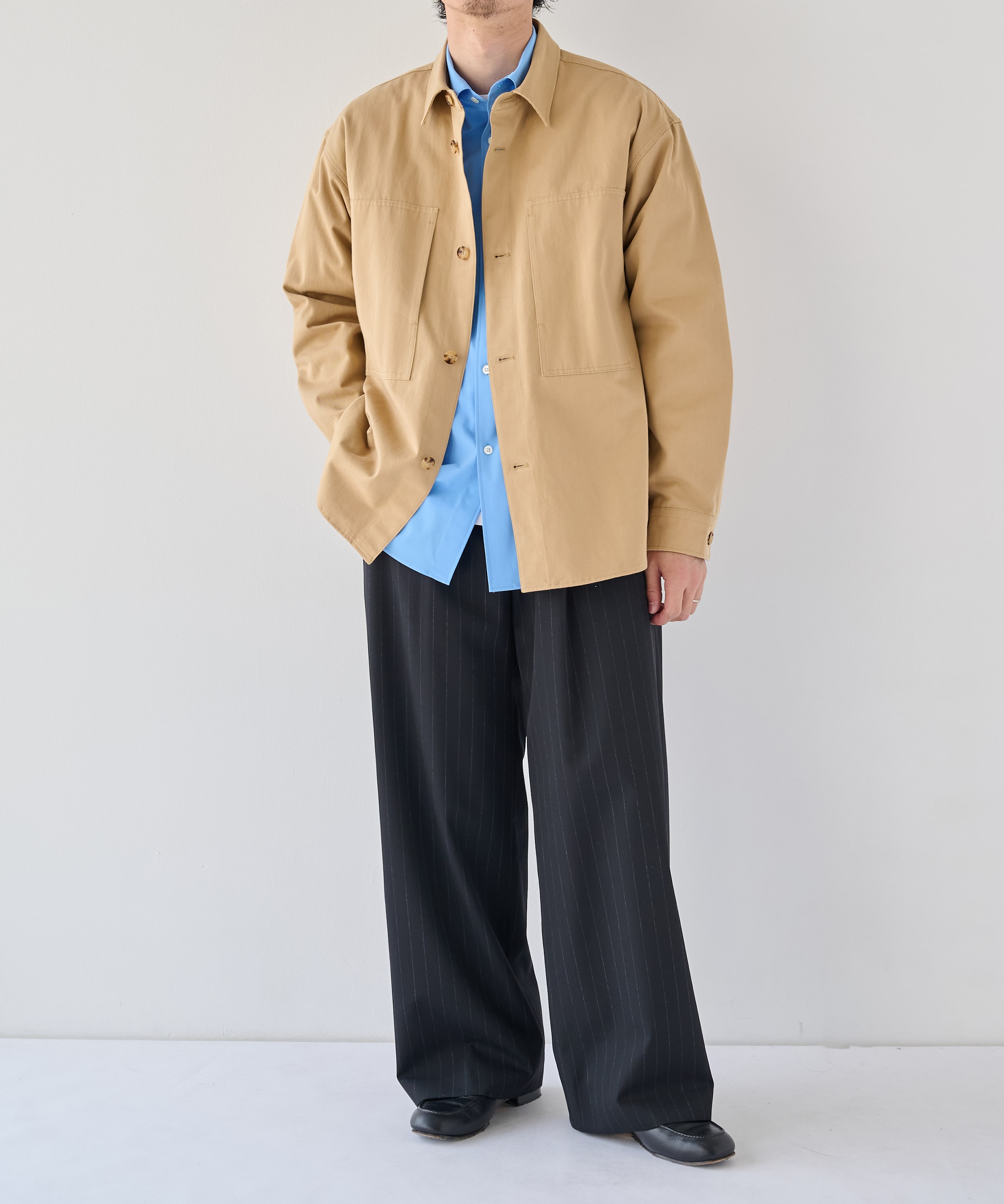 バンブーレーヨンタイプライターシャツ