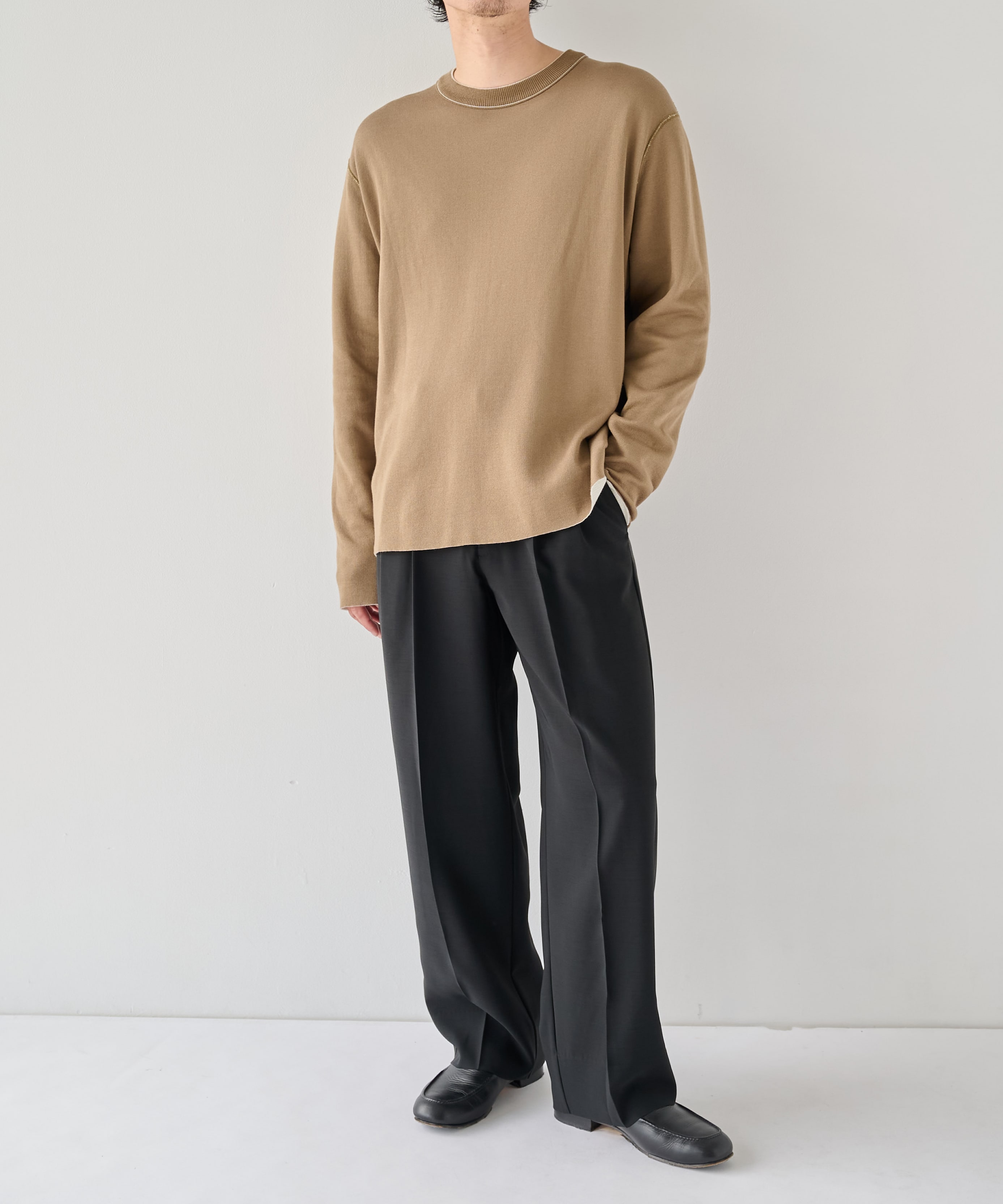 【WEB | 一部店舗限定】リバーシブルクルーネックニット