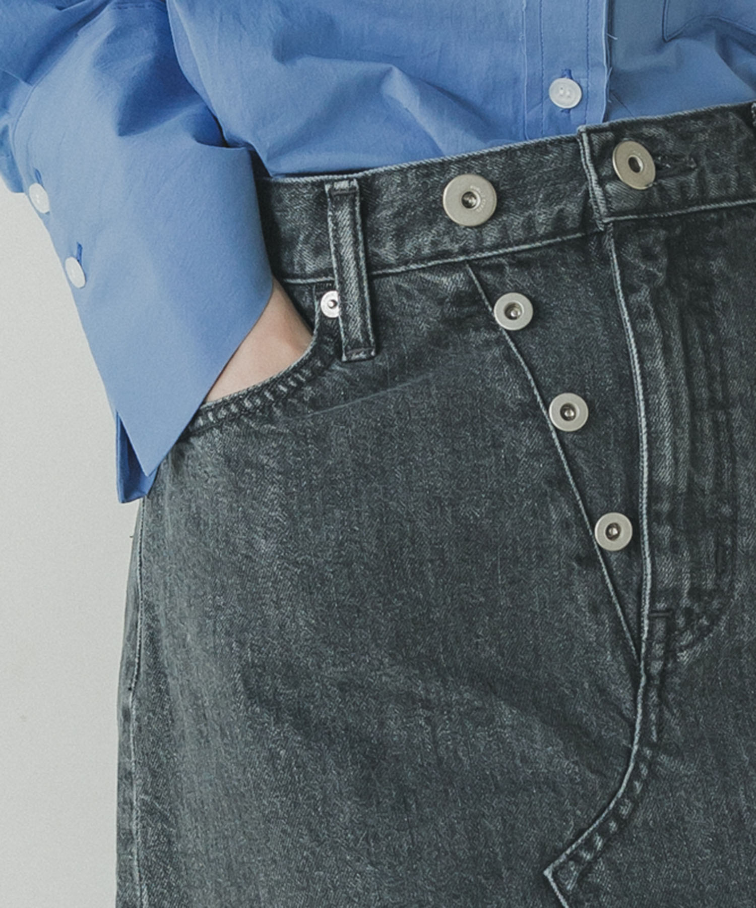 BLACKDENIM MINISKIRT