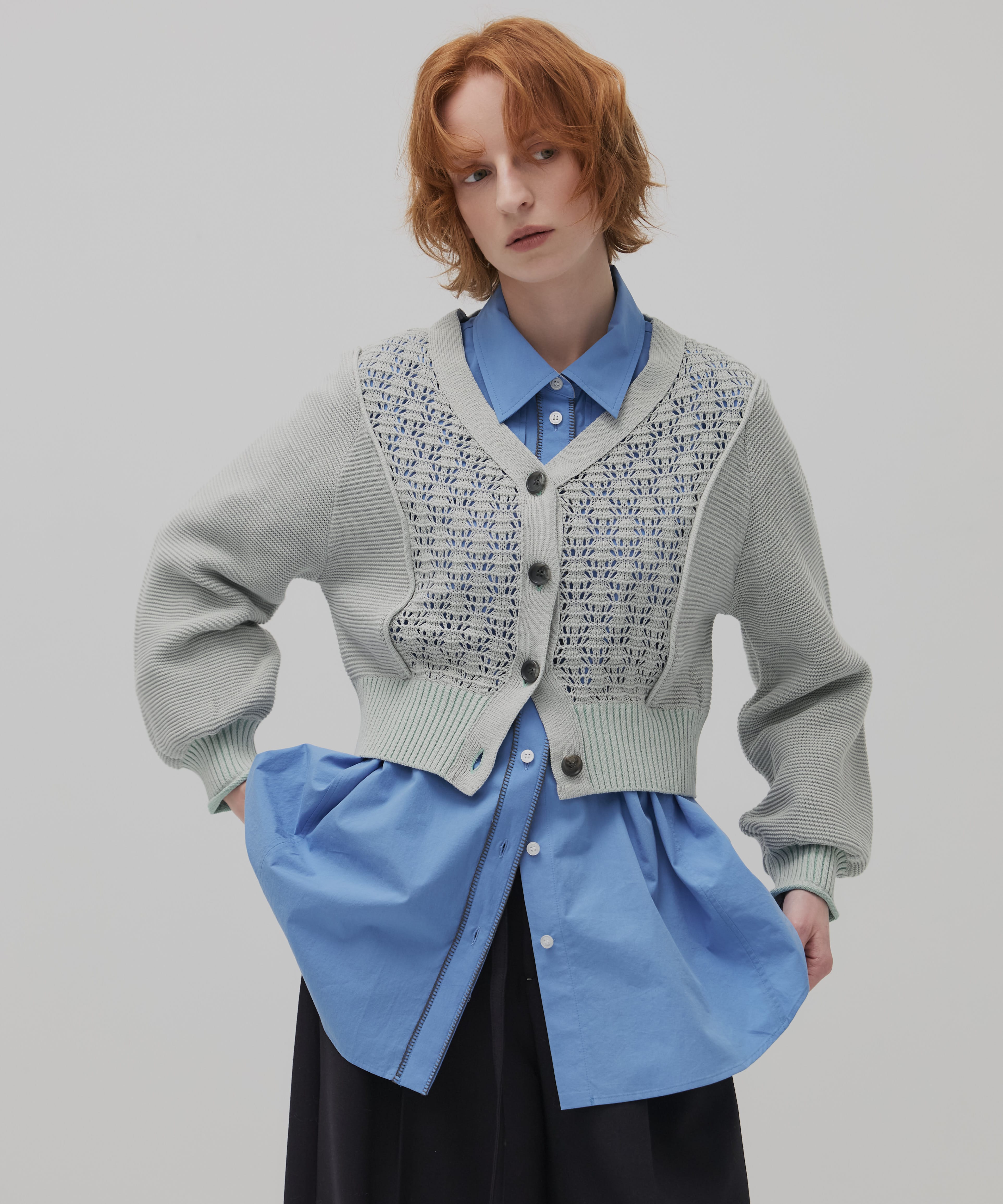 クラフトステッチオーバーシャツ