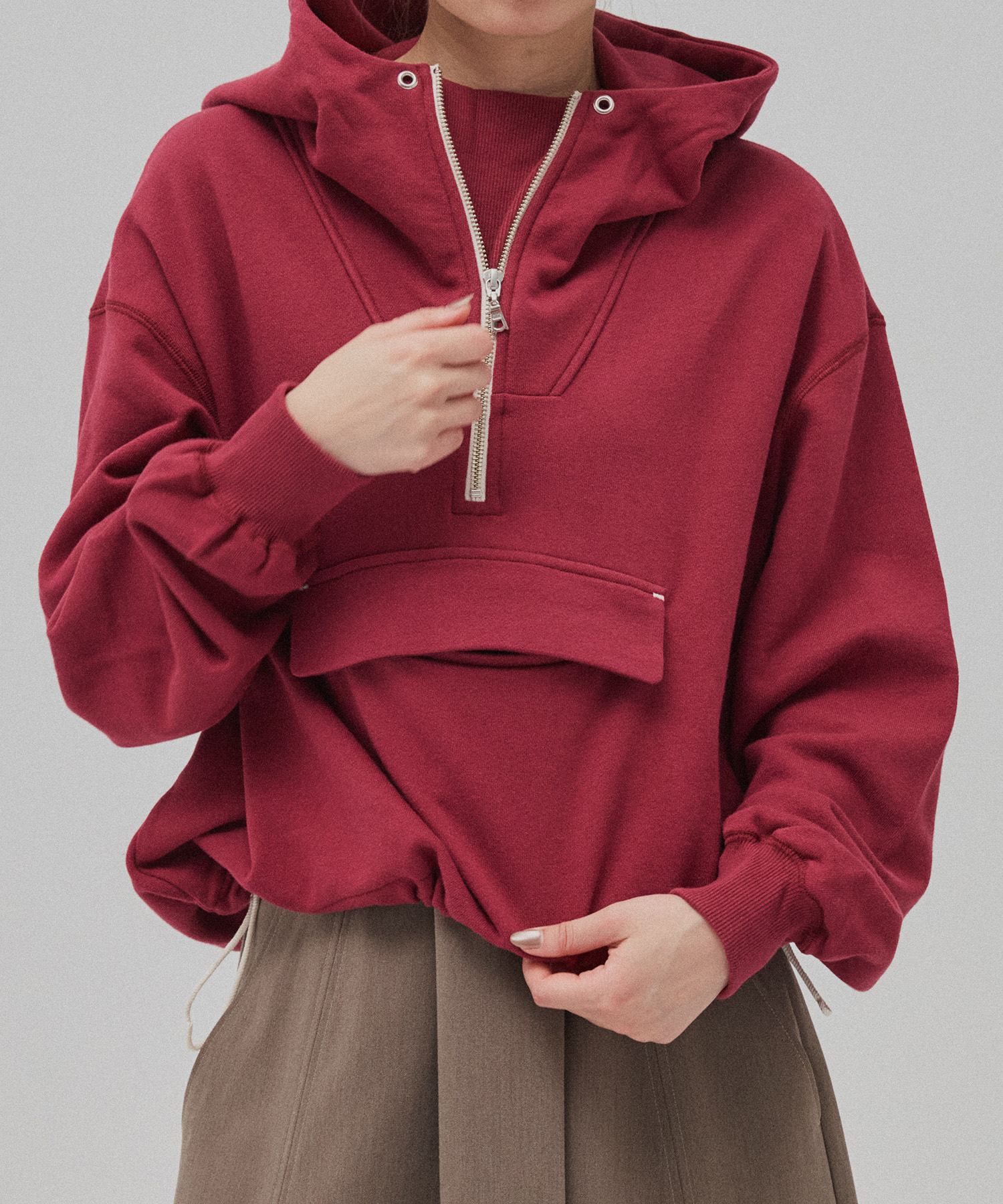 アノラックスウェットパーカー