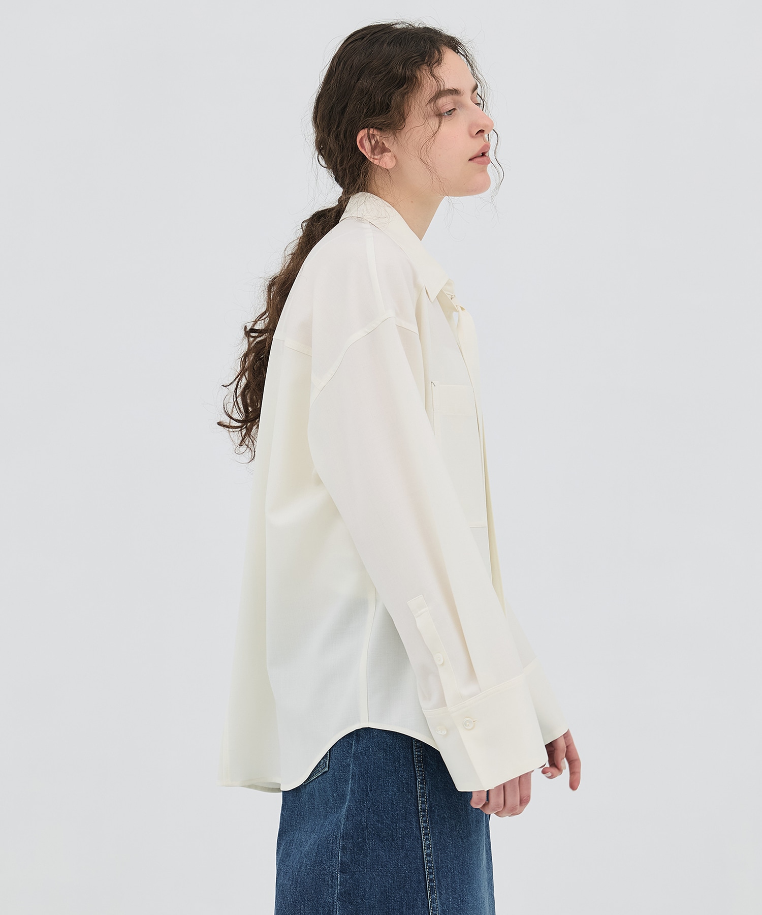 ワイドカフスボウタイシャツ