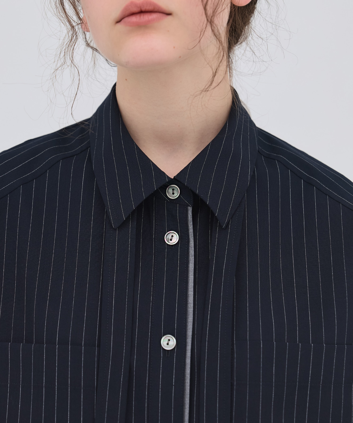 ワイドカフスボウタイシャツ