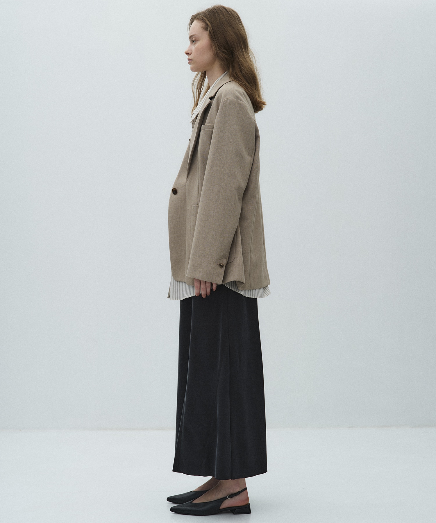 レイヤードボクシージャケット