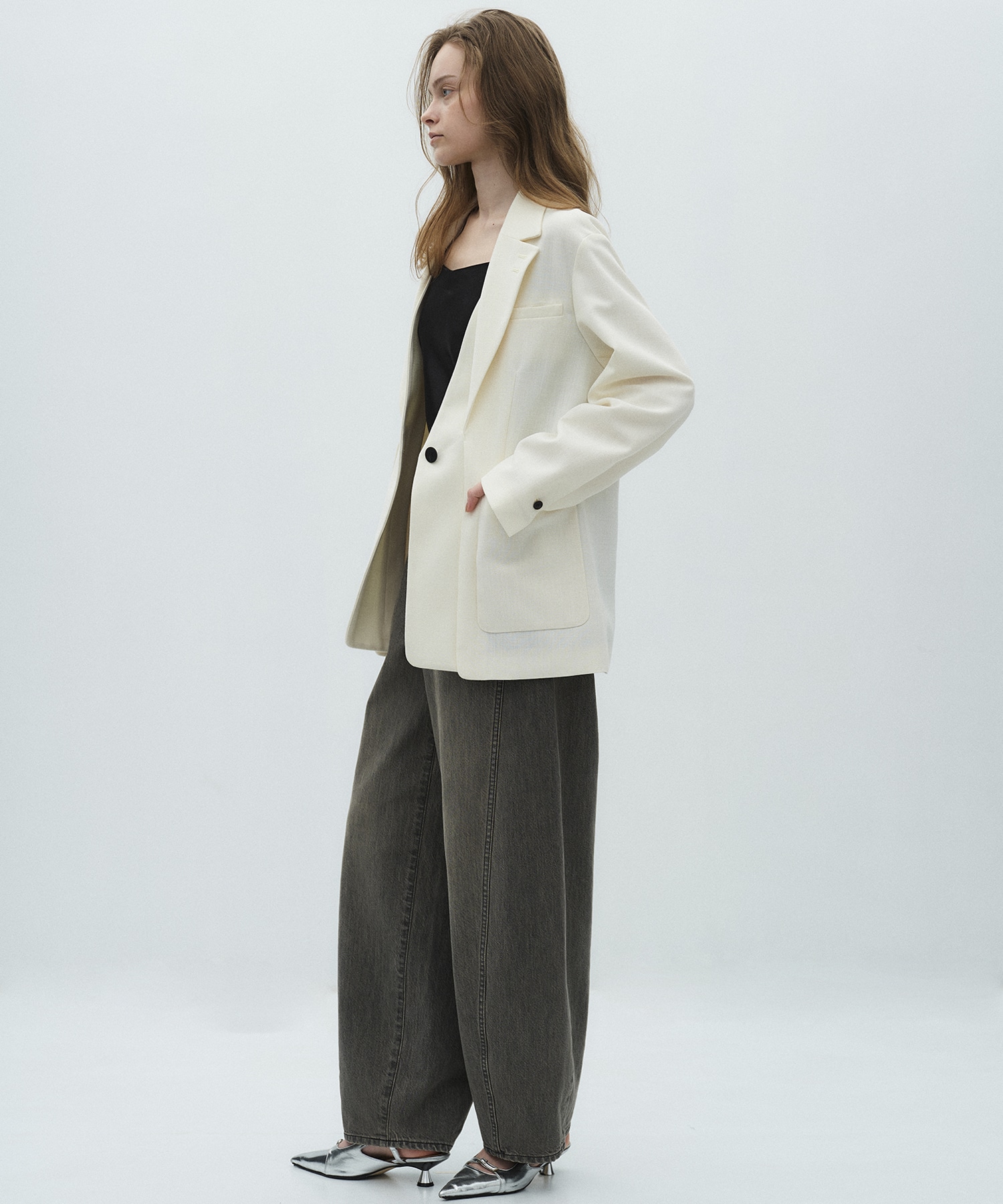 レイヤードボクシージャケット