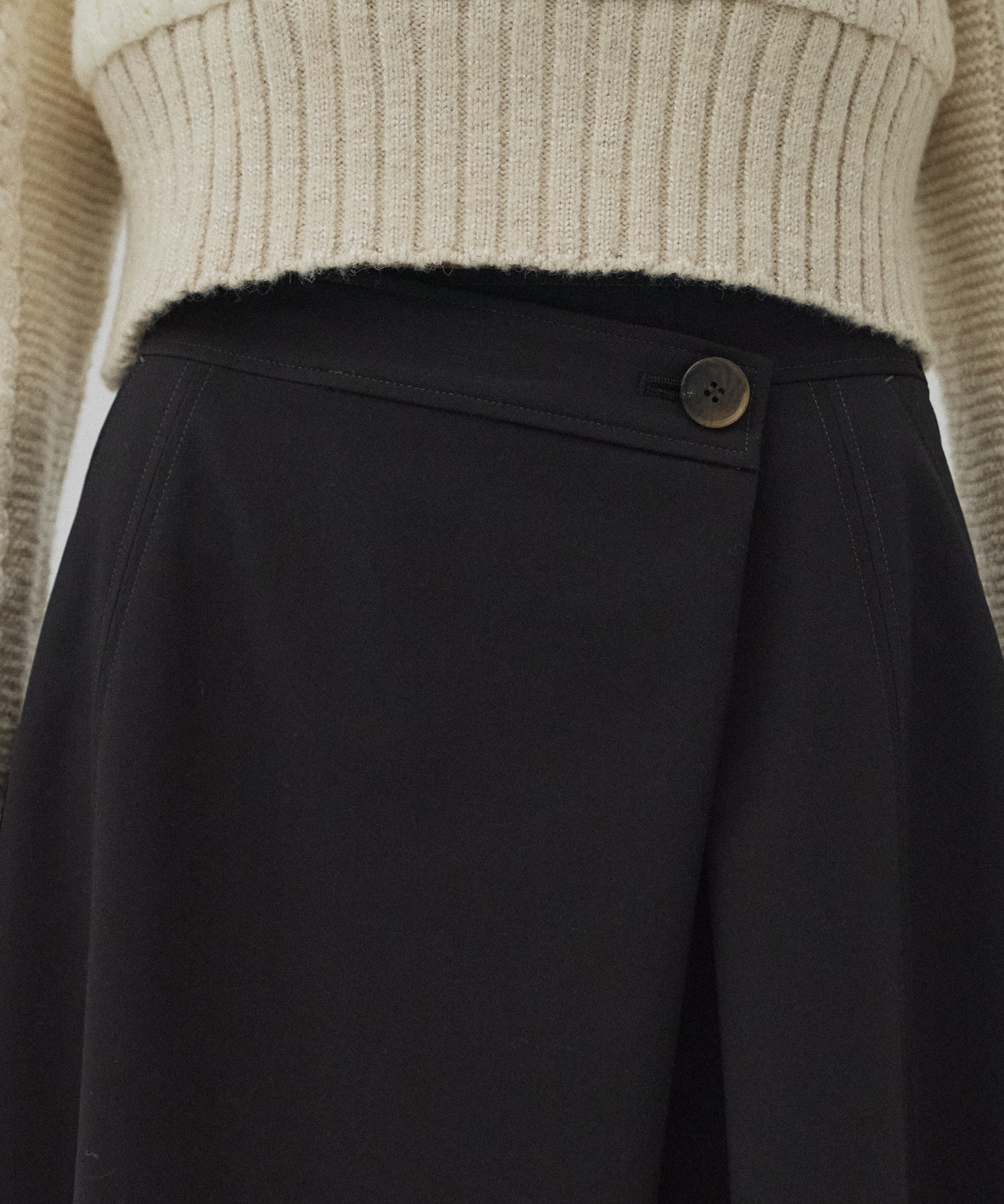 ラップフレアスカート