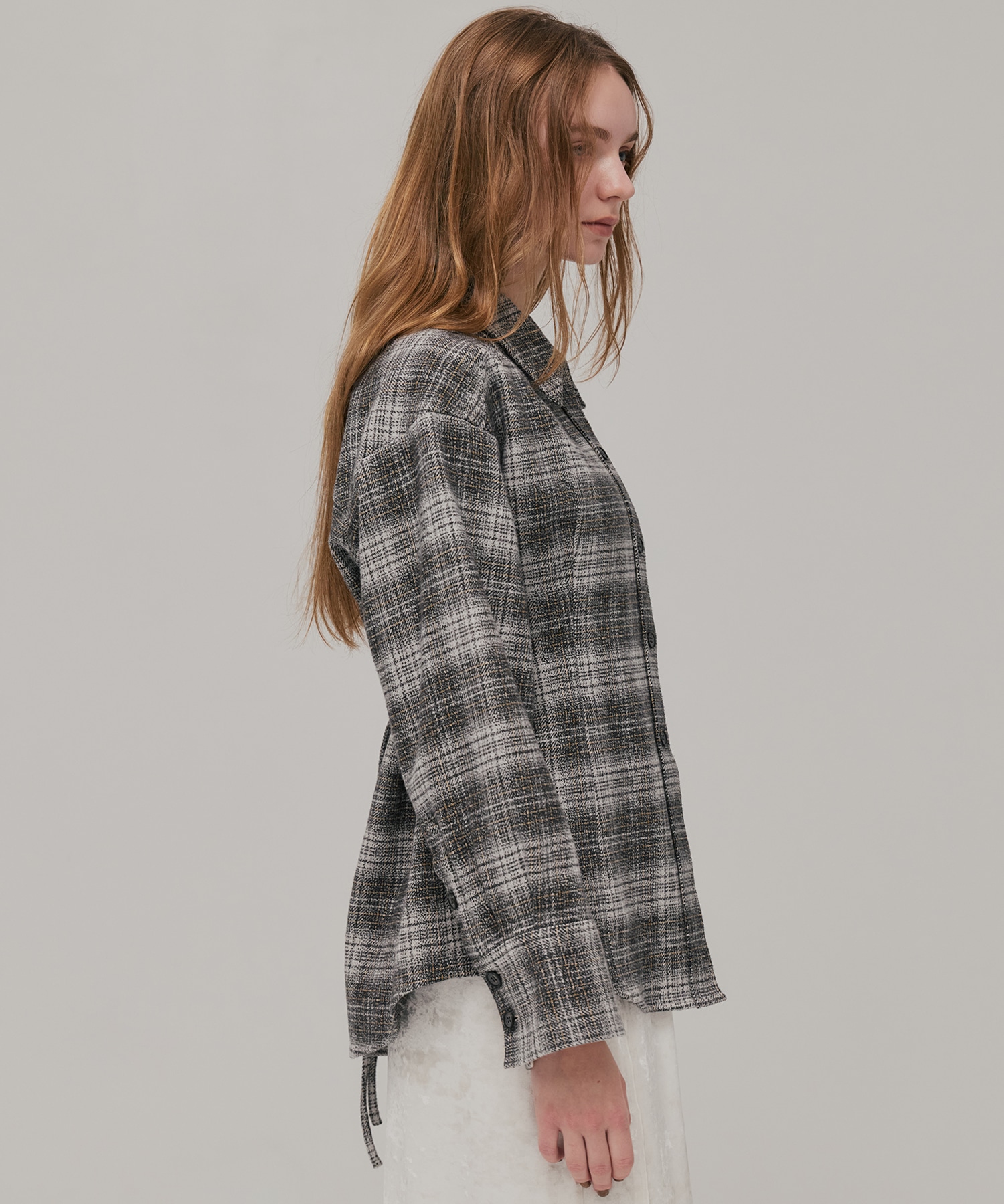 ソフトネルオーバーチェックシャツ