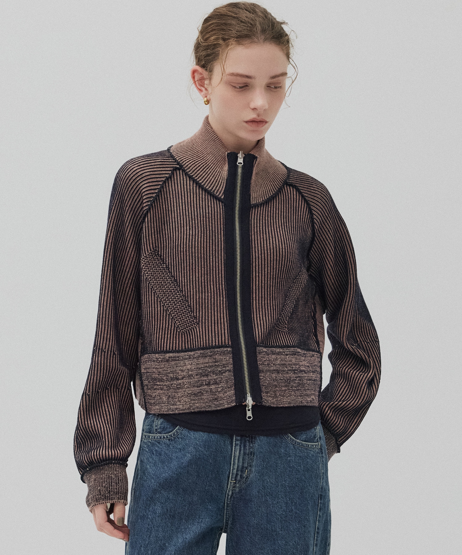 ダブルリブリバードライバーズニット