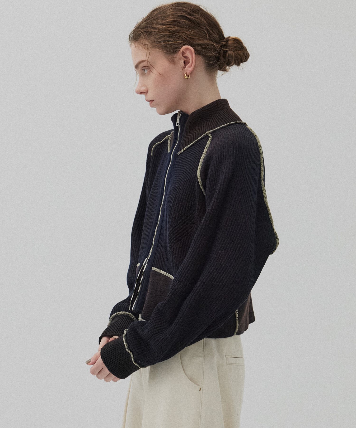 ダブルリブリバードライバーズニット