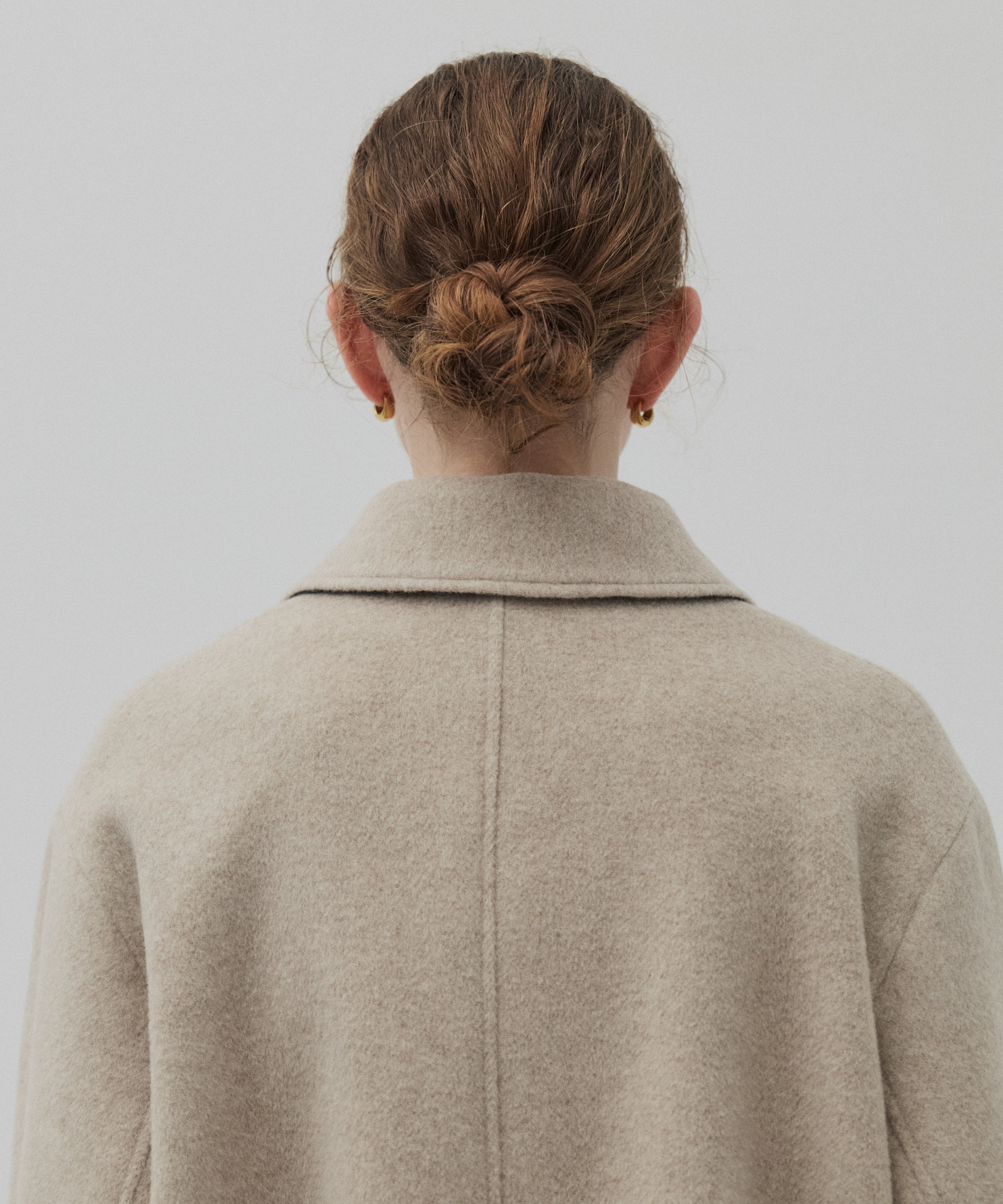 【再入荷】ウールジップタックショートコート