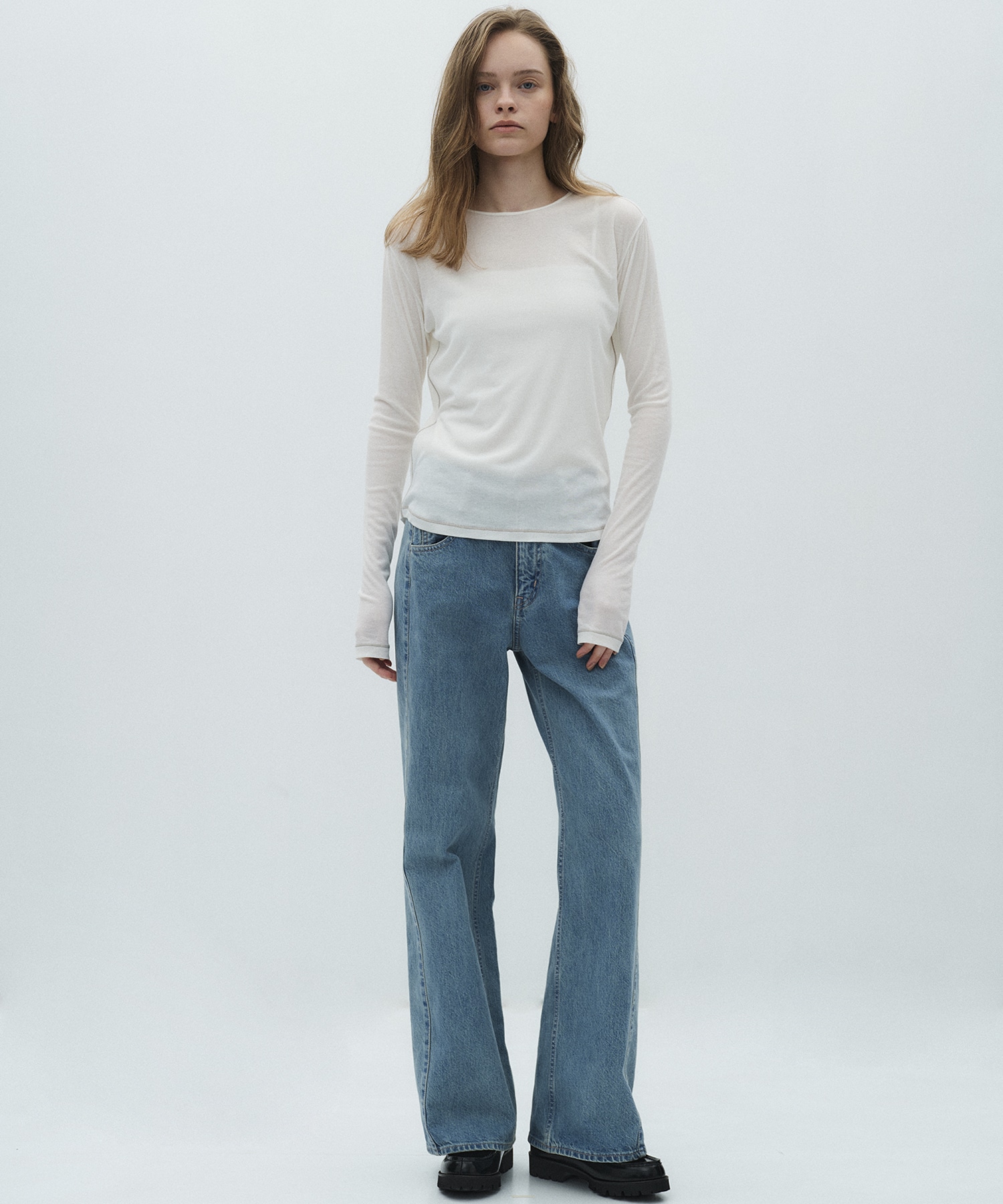 ミニマルコットンシアーTOP