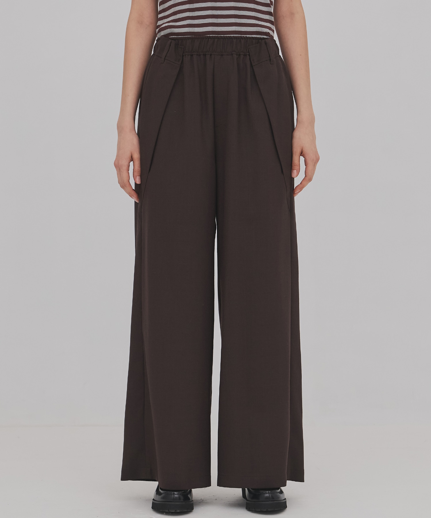 ウールジョーゼットパンツ