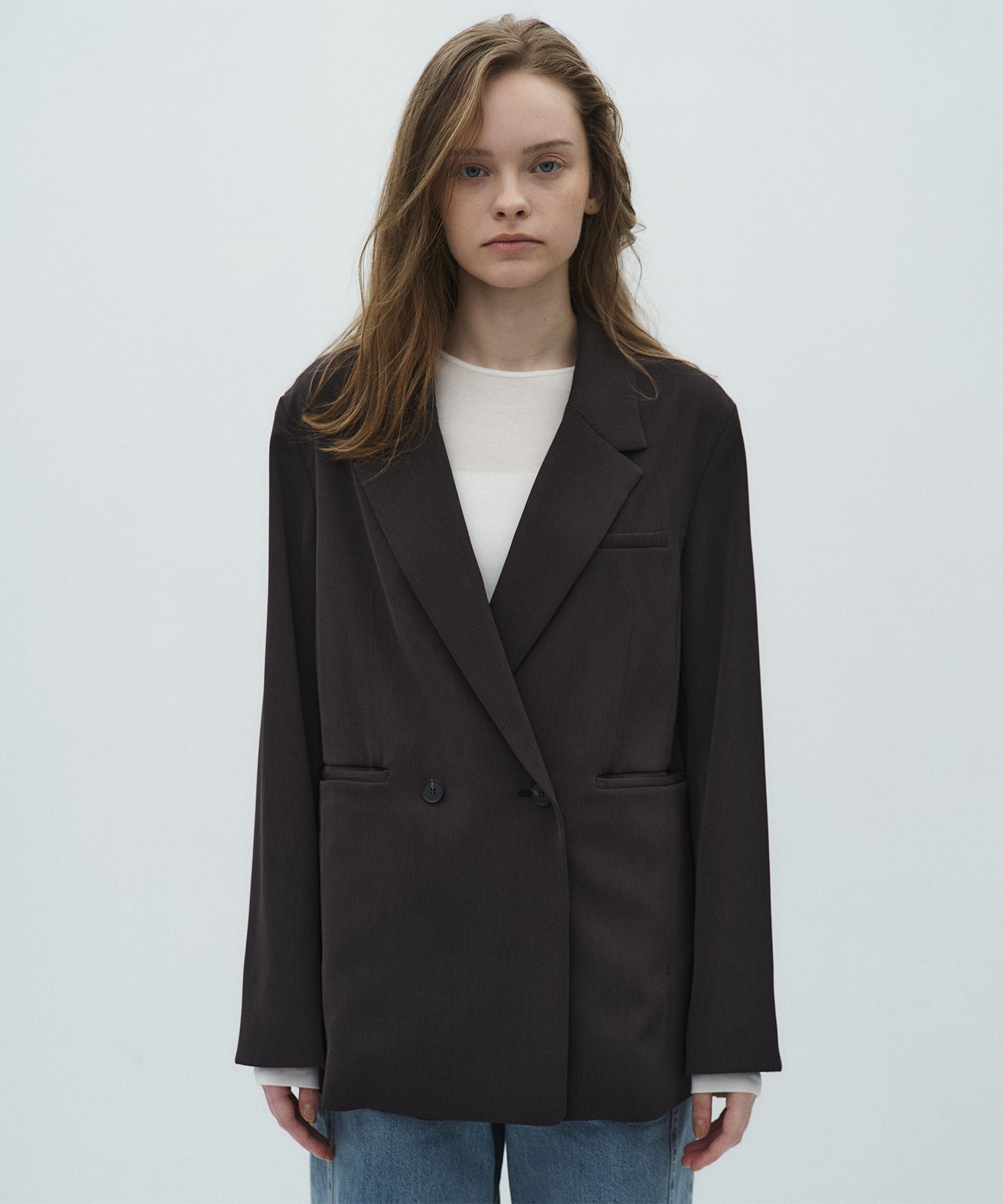 シルキーツイルダブルジャケット