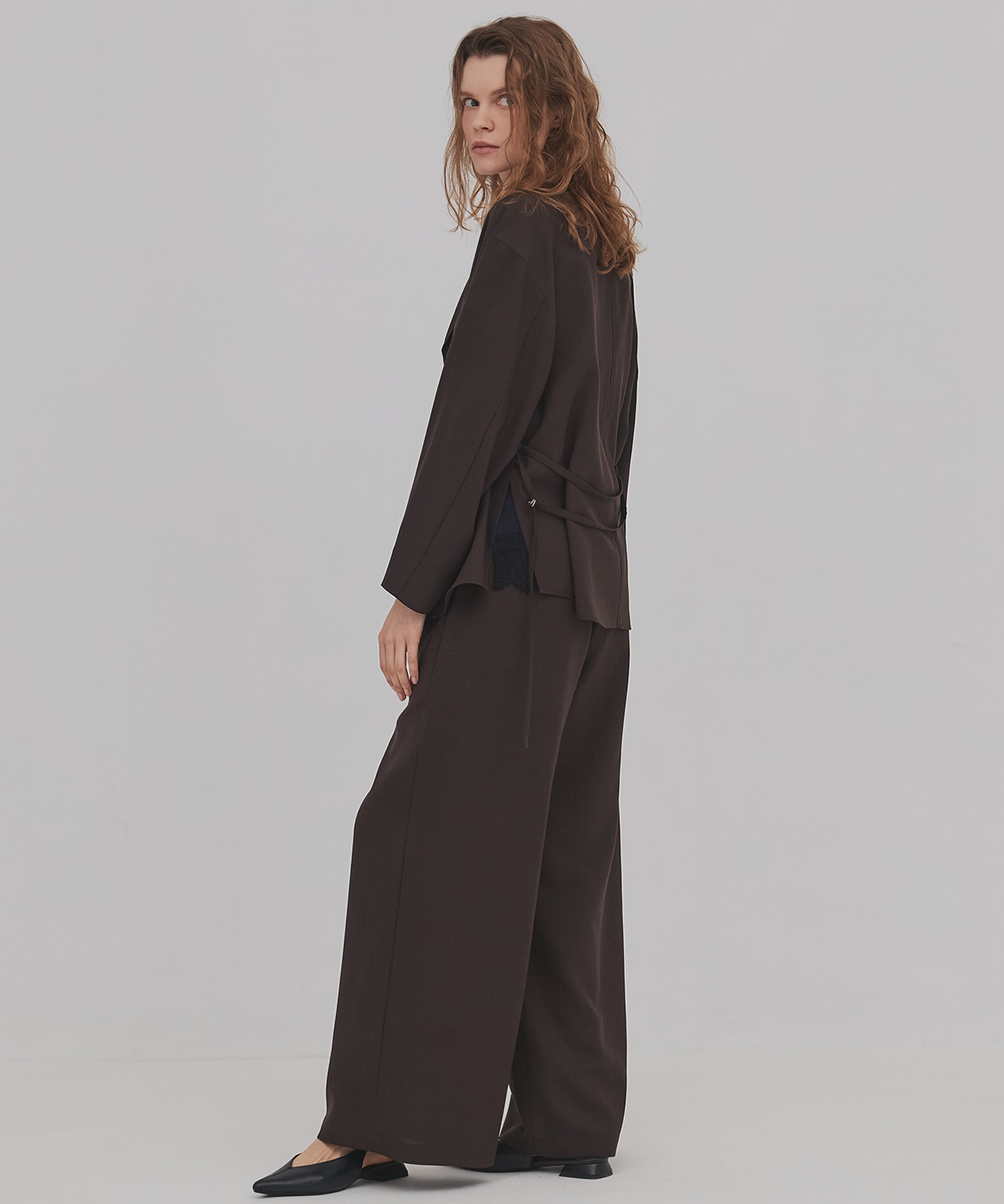 ウールジョーゼットジャケット