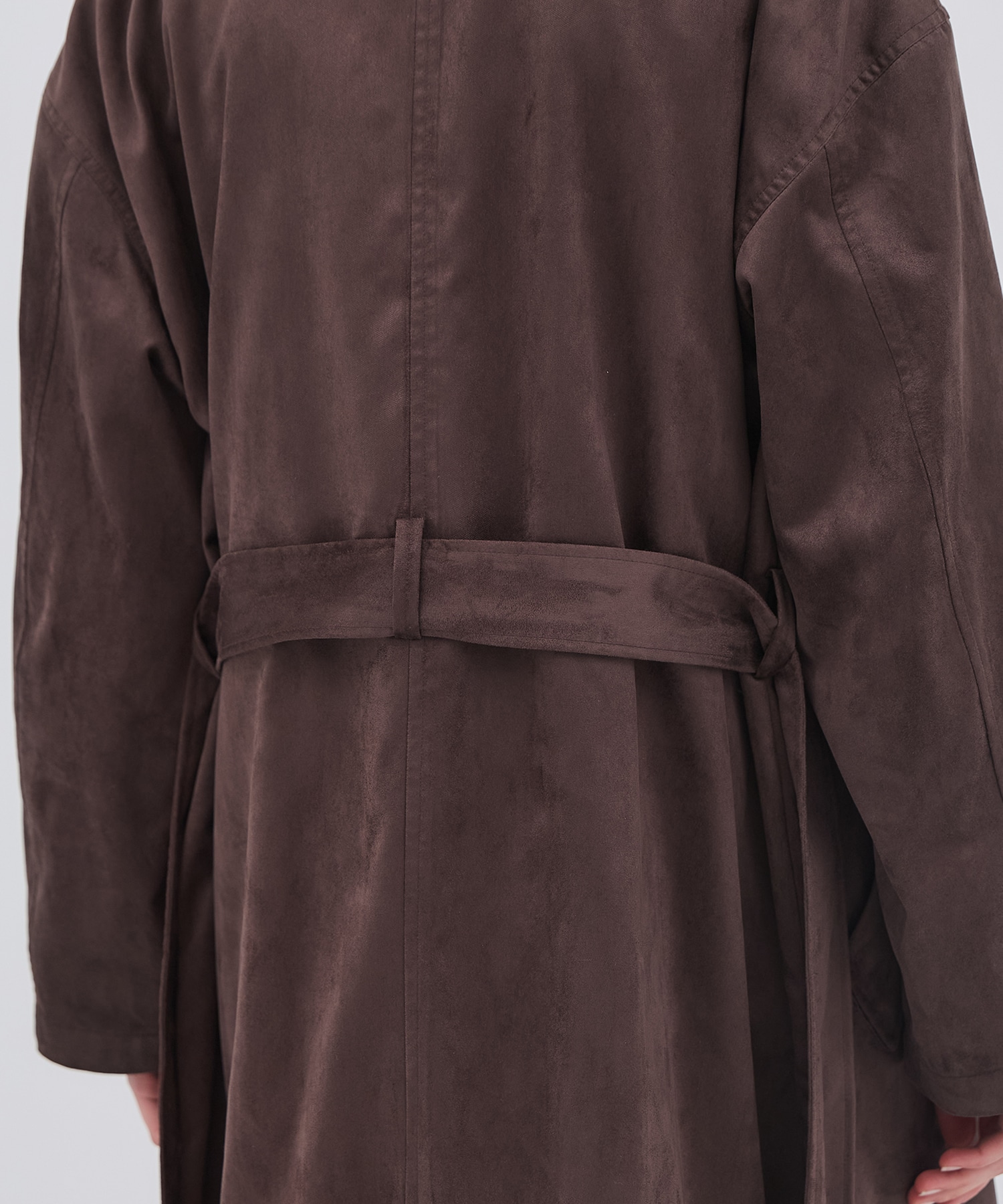 スエードトレンチコート