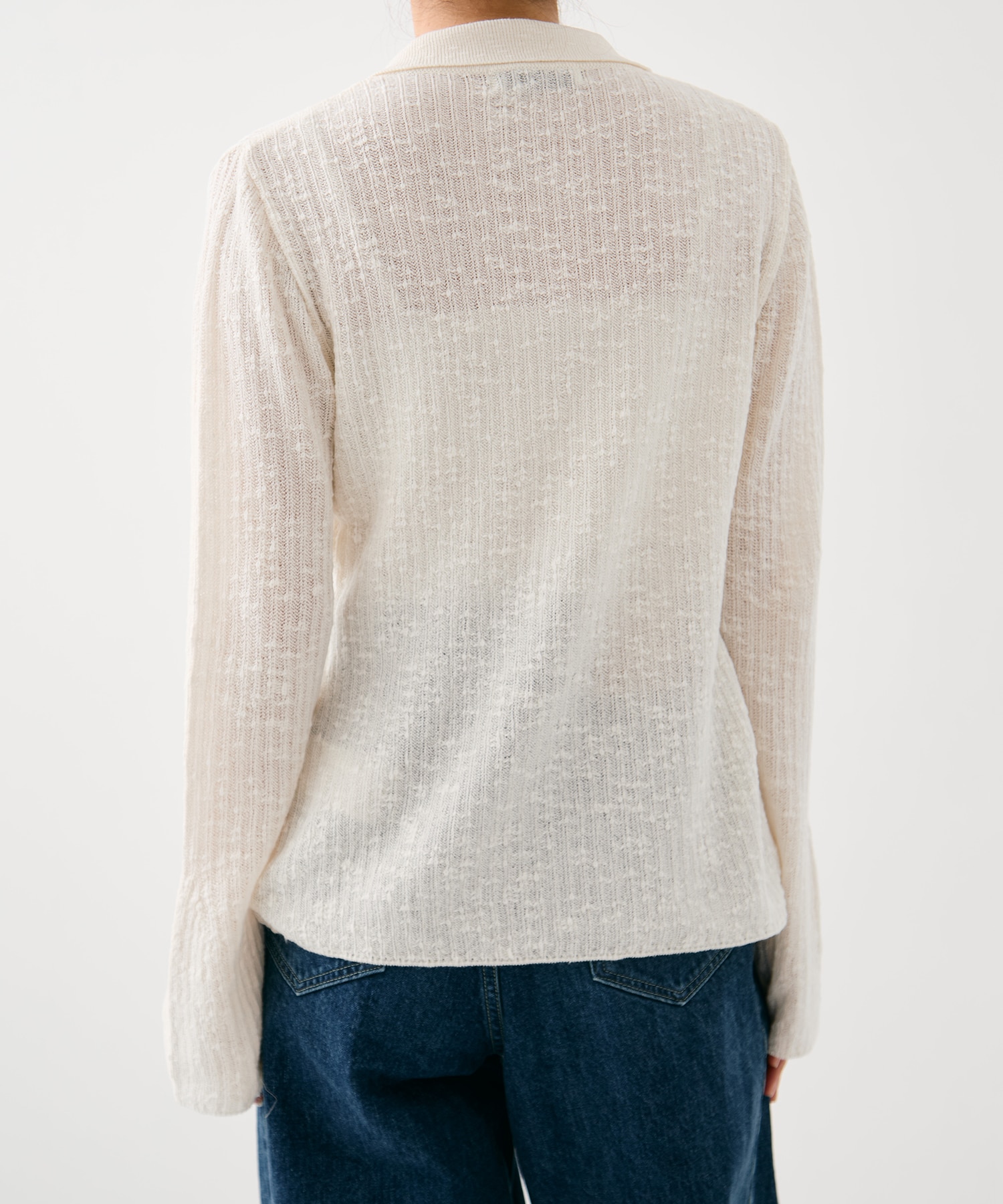 スラブニットカーディガン