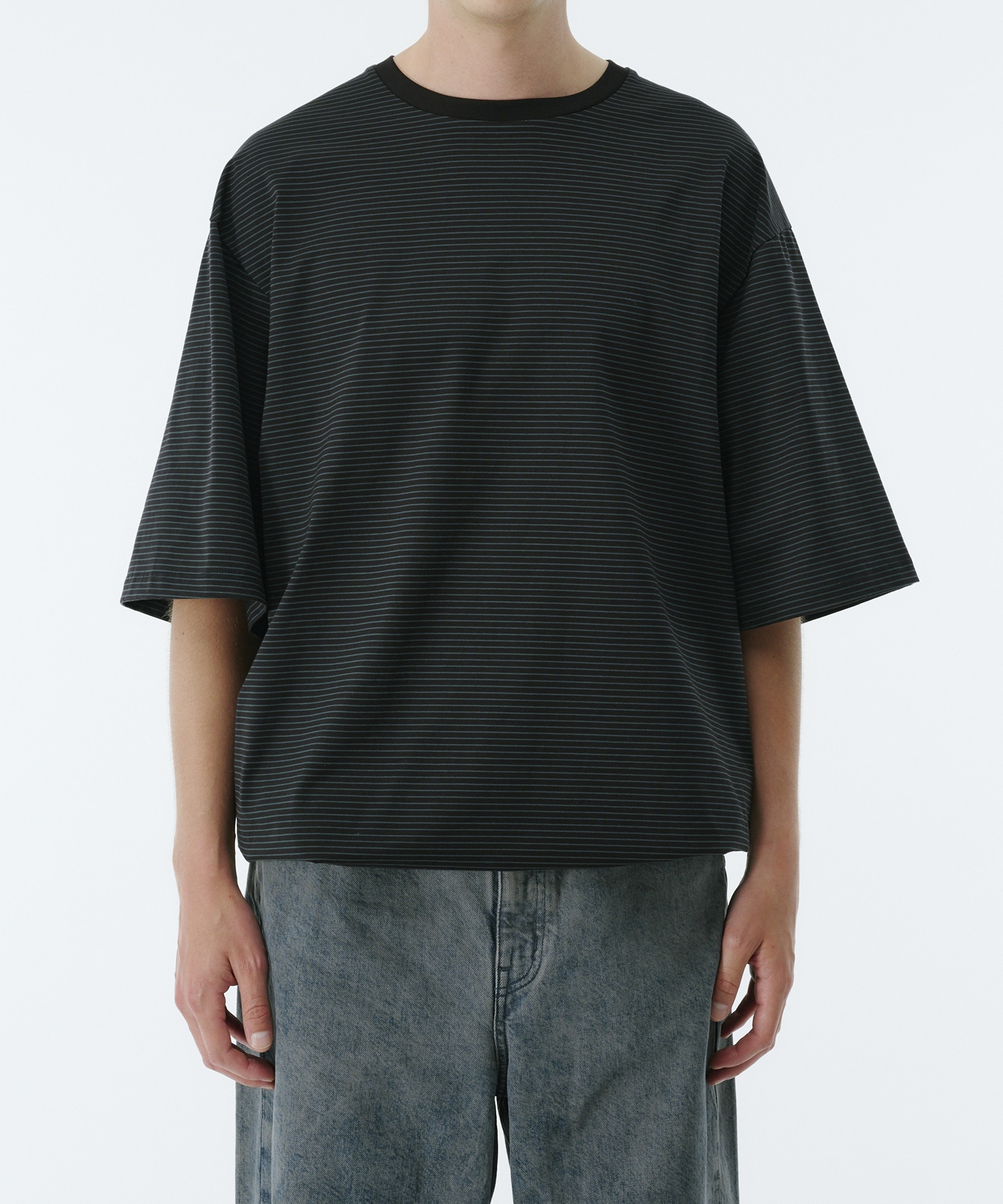 ビューティーコットンコードボーダーTEE