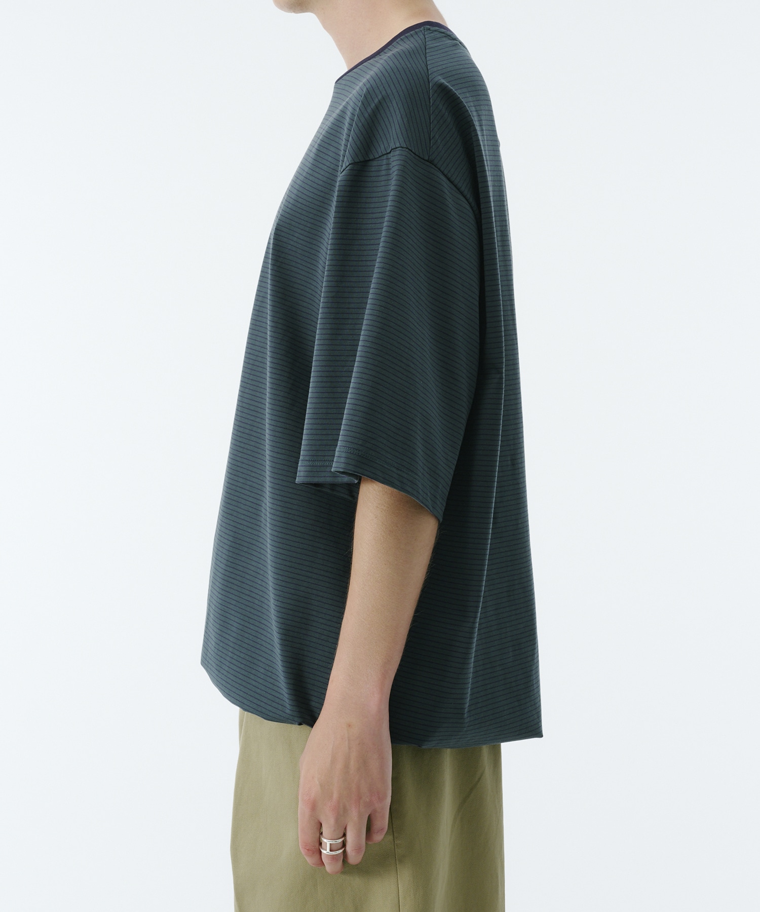 ビューティーコットンコードボーダーTEE