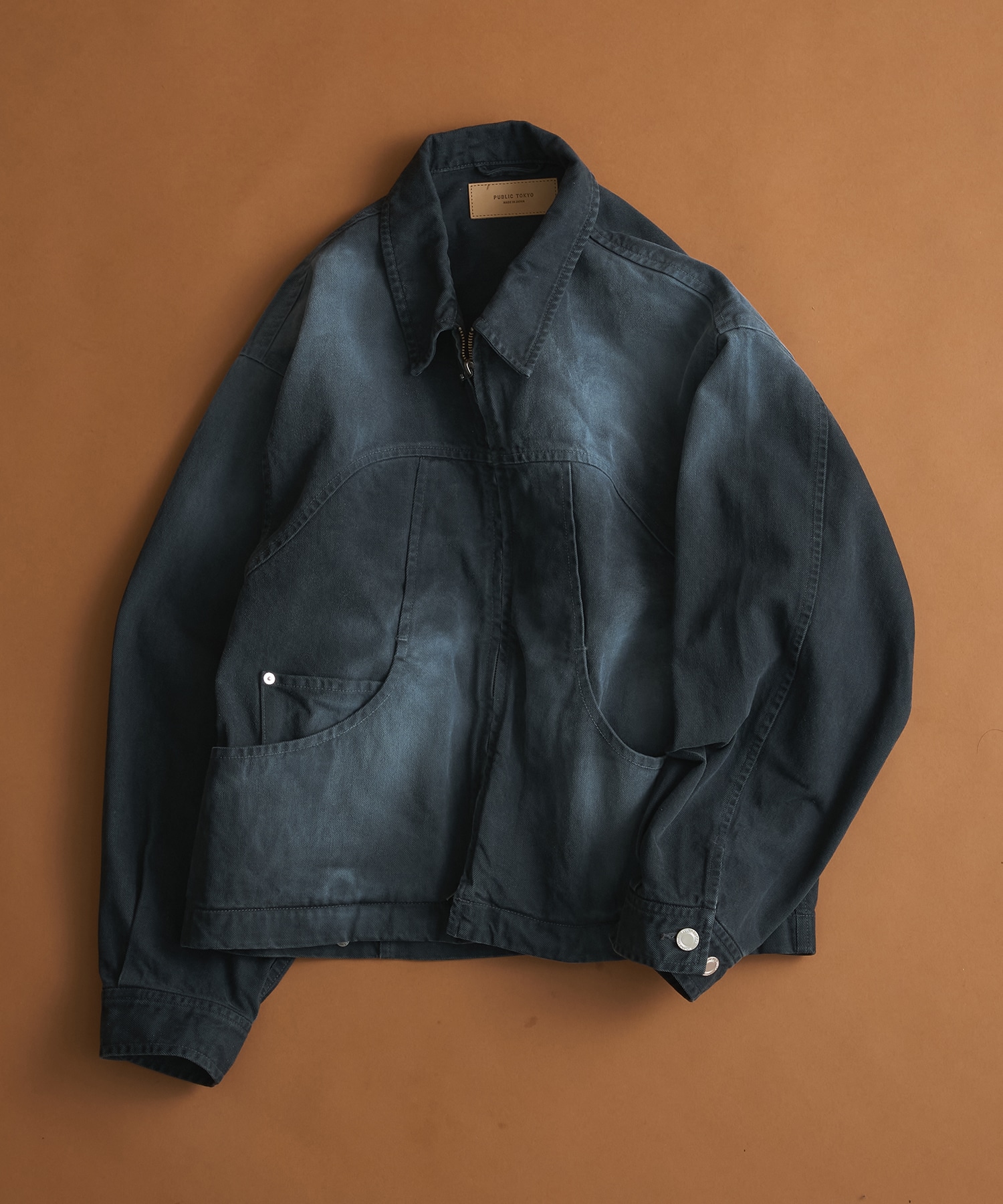 PUBLIC DENIM BLEACH BLOUSON