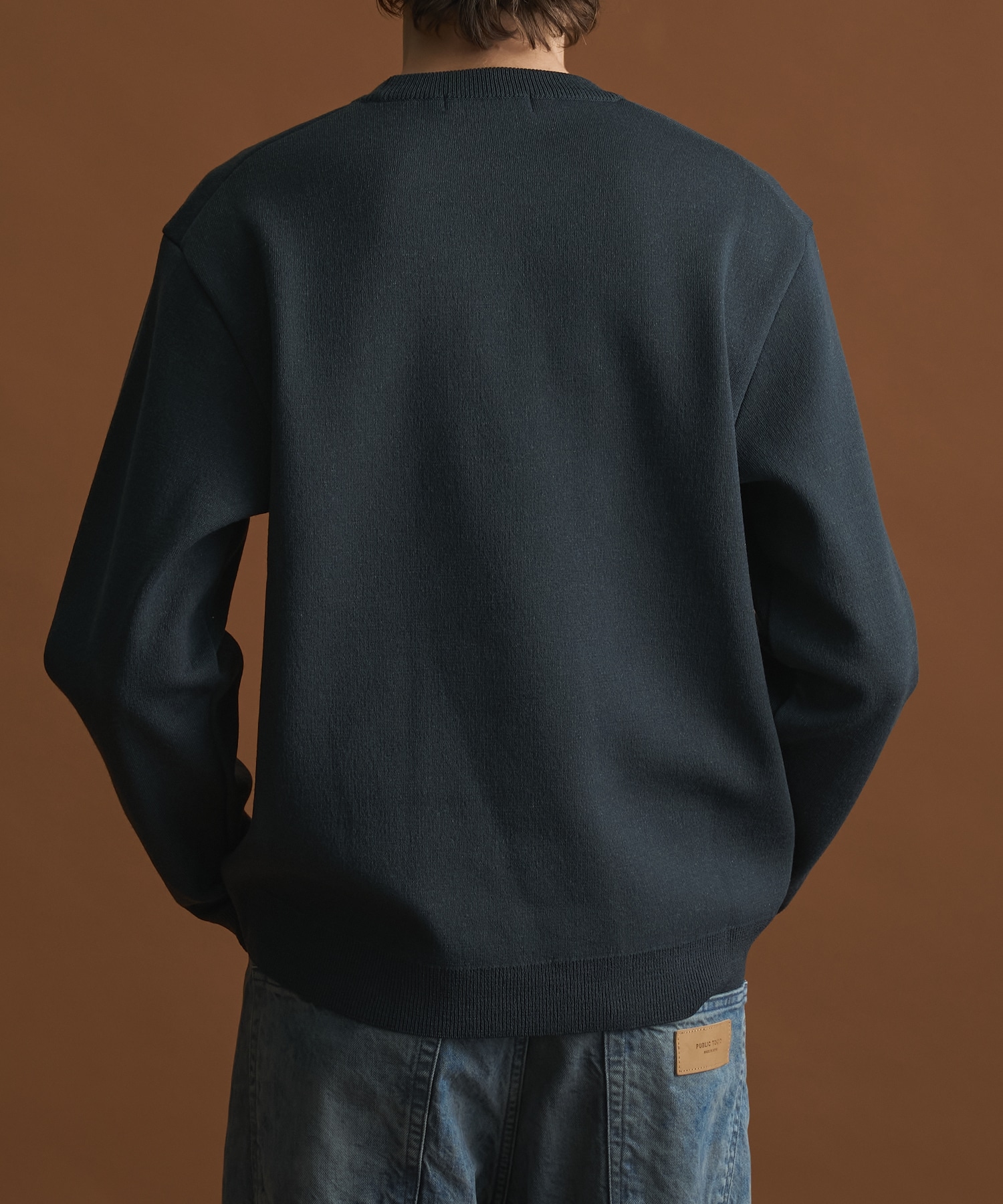 バウンドウールライトクルーネックニット