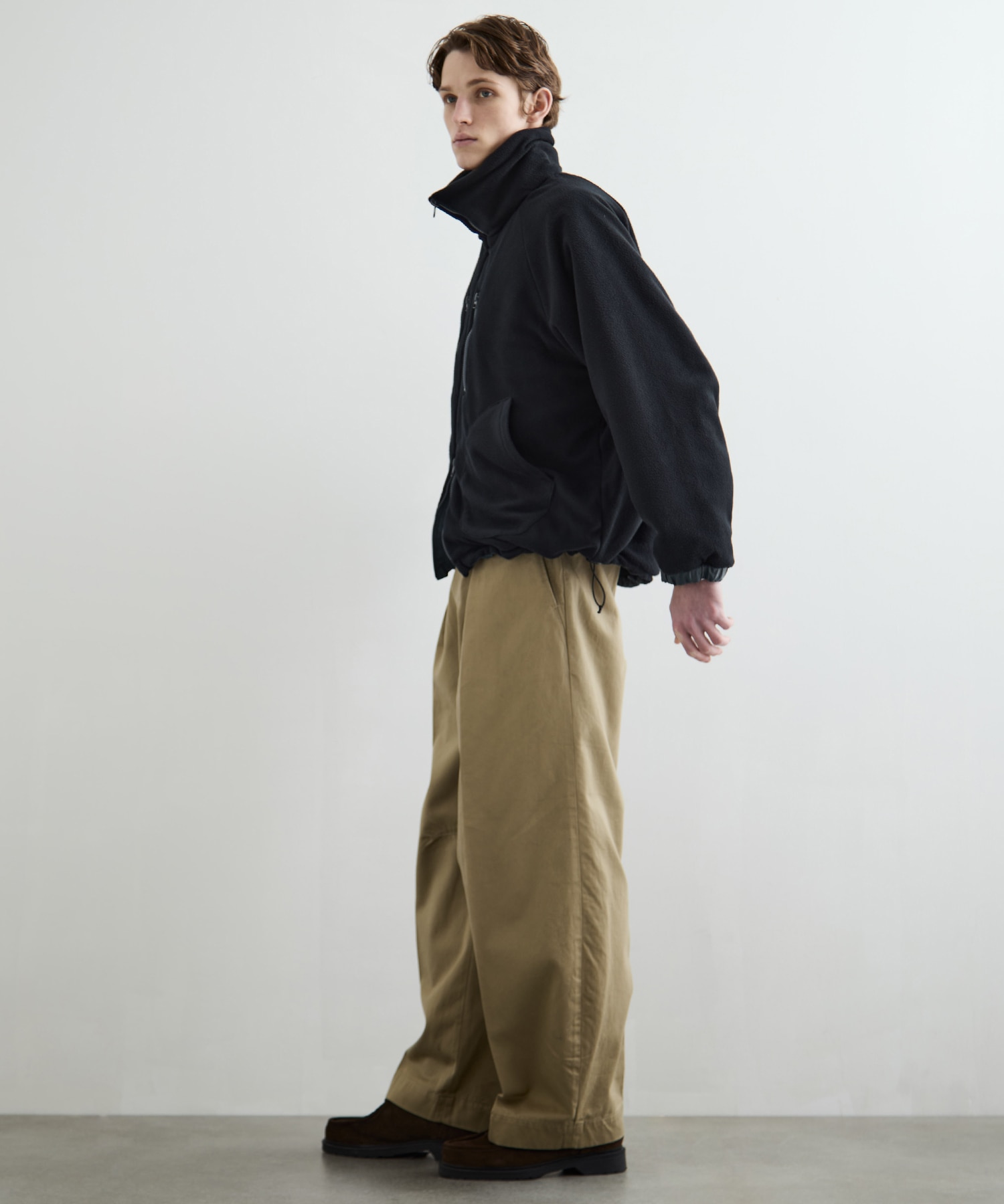 リバーシブルナイロンフリースBL