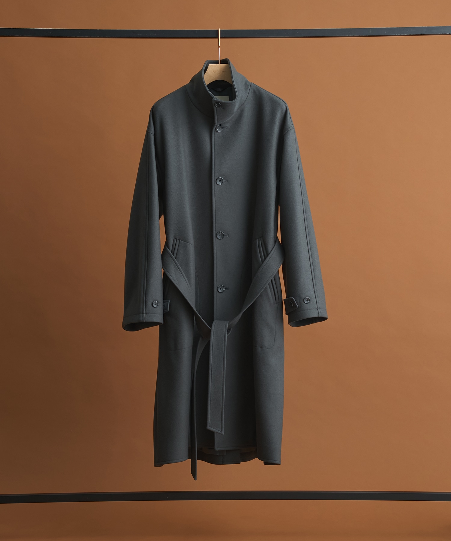 Super140sメルトンオーバーサイズスタンド