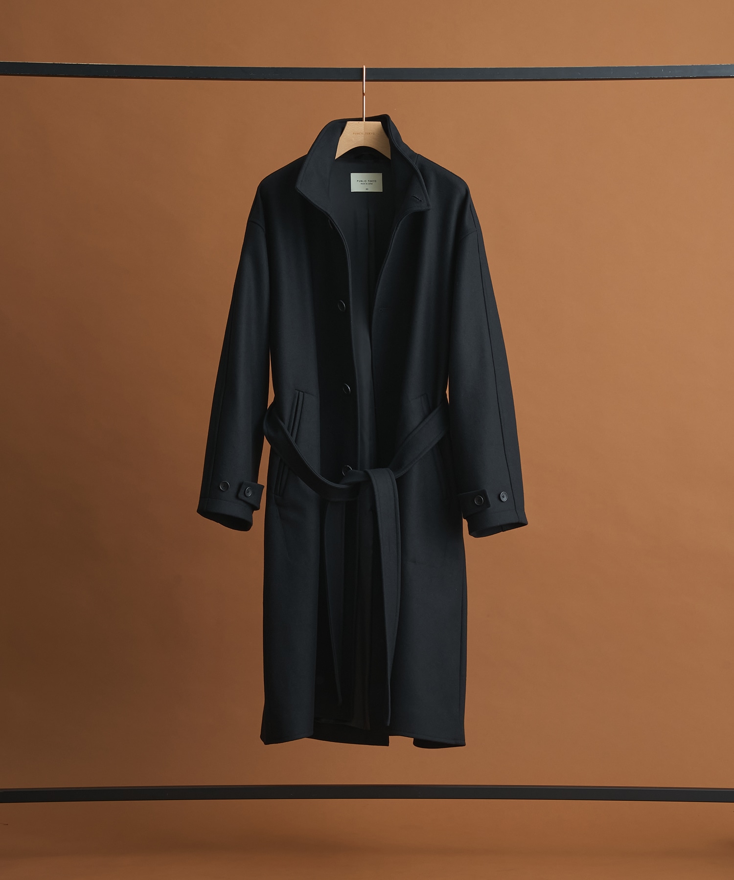 Super140sメルトンオーバーサイズスタンド