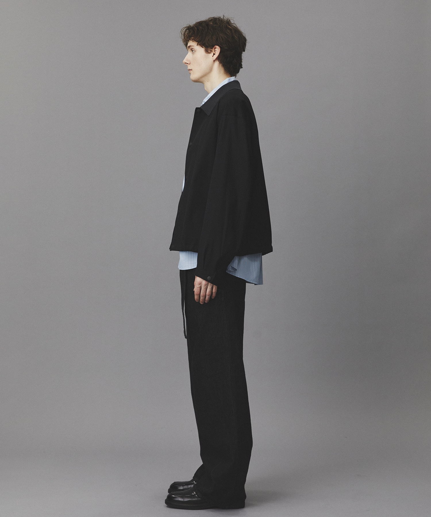 ブラッシュドカラーオーバーコーチブルゾン