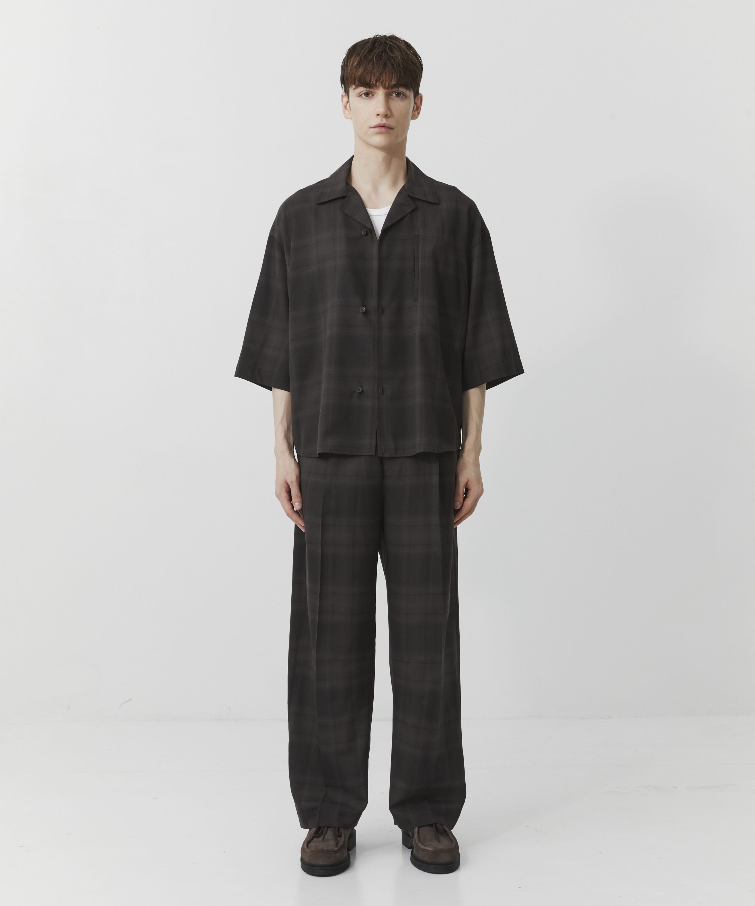 【WEB限定】ファインウールシャツセットアップ