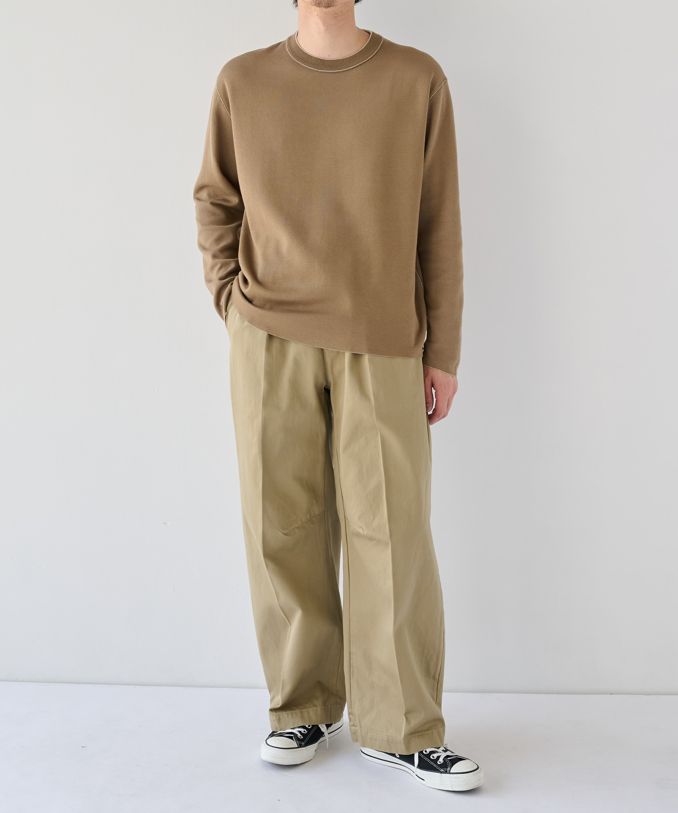 【WEB | 一部店舗限定】リバーシブルクルーネックニット