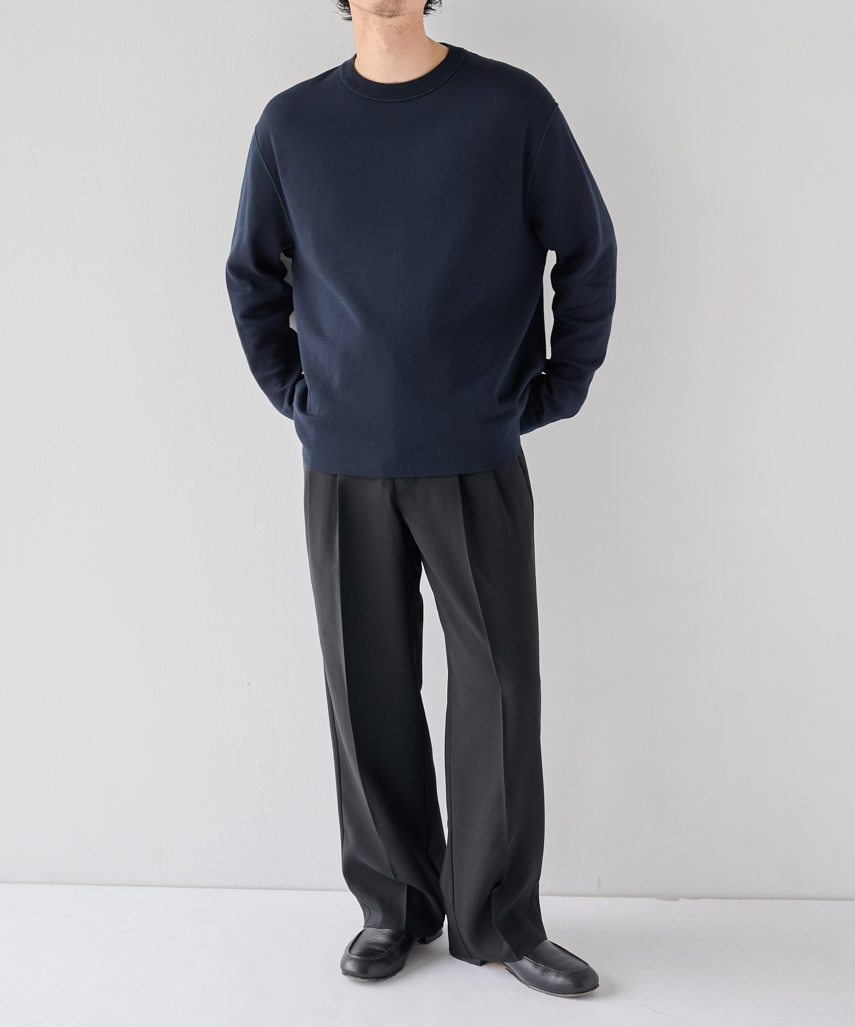 【WEB | 一部店舗限定】リバーシブルクルーネックニット