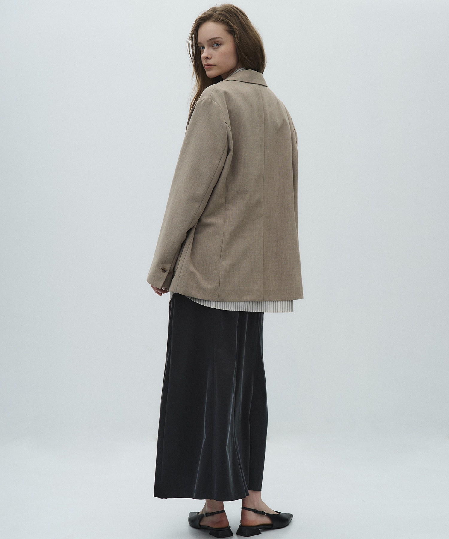 レイヤードボクシージャケット