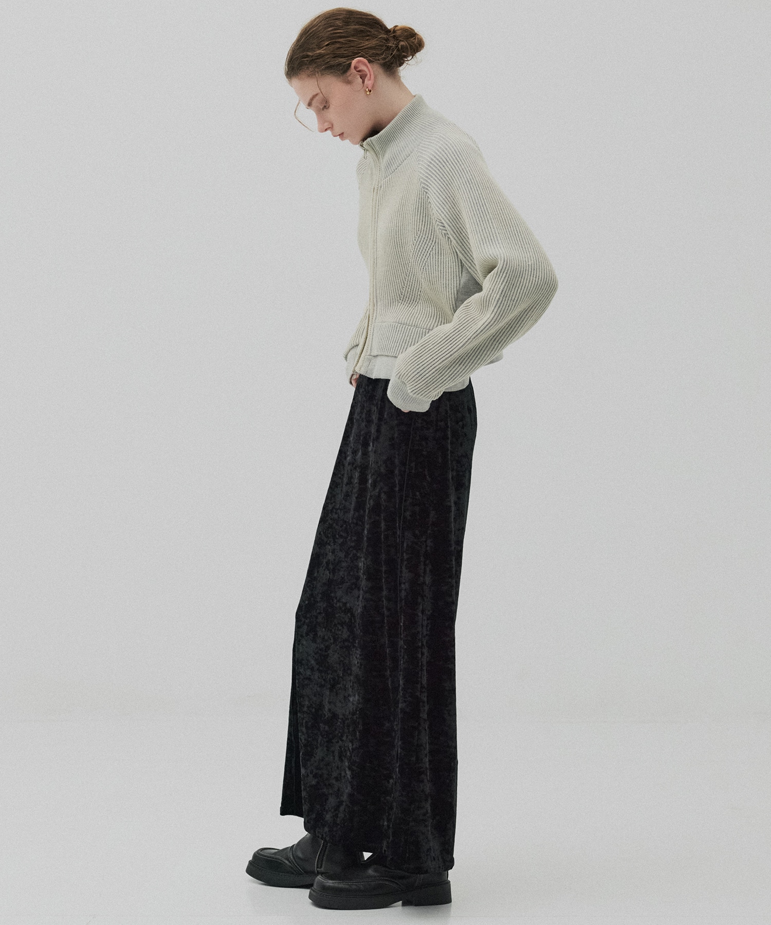 ベロアナロースカート