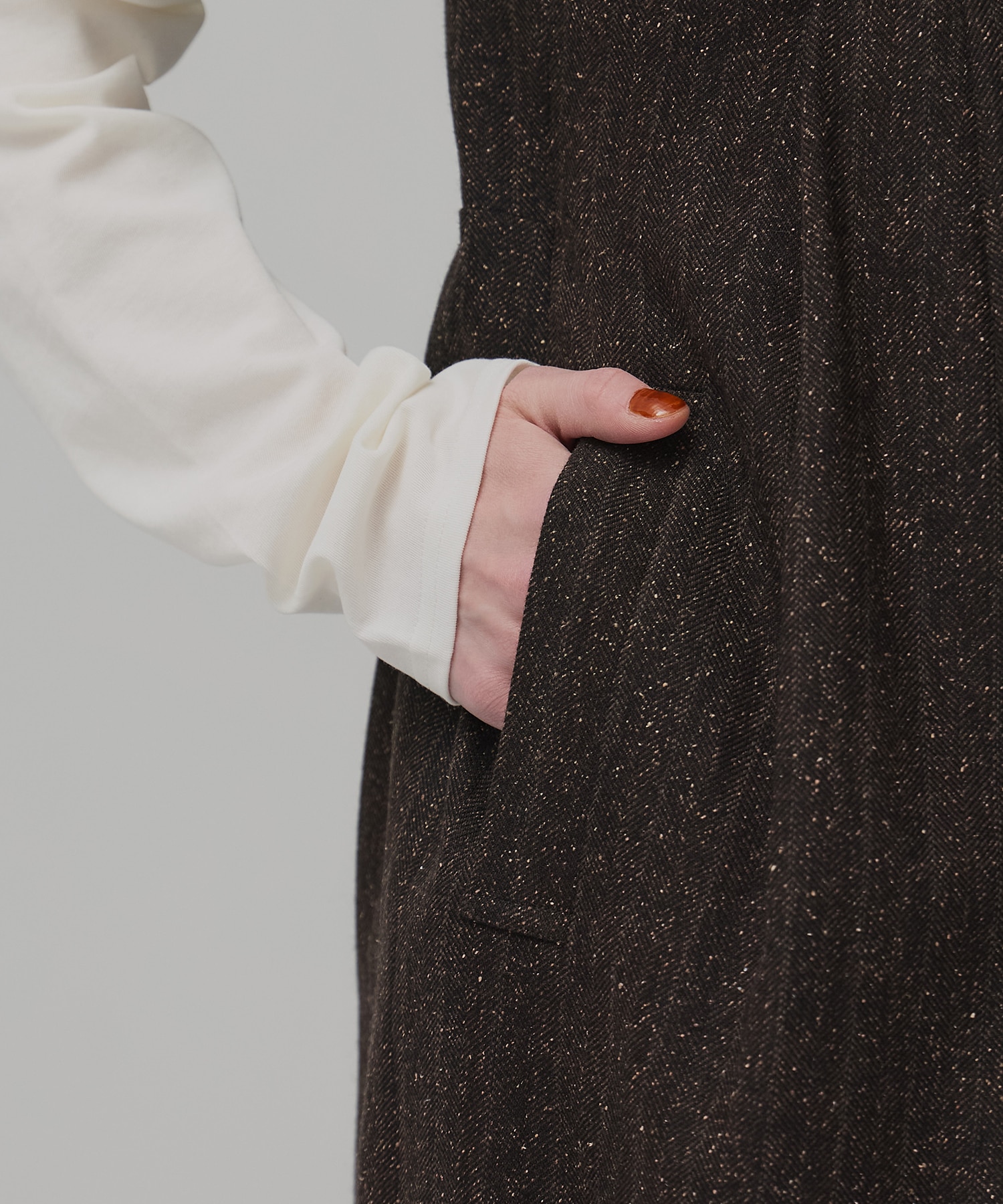 Vネックジャンパースカート