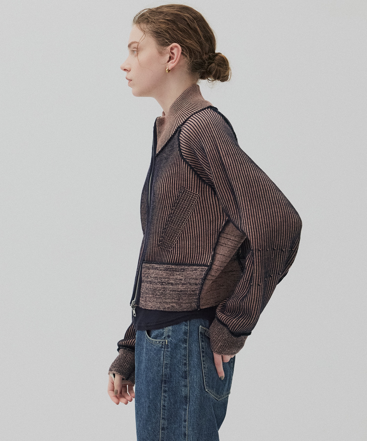 ダブルリブリバードライバーズニット