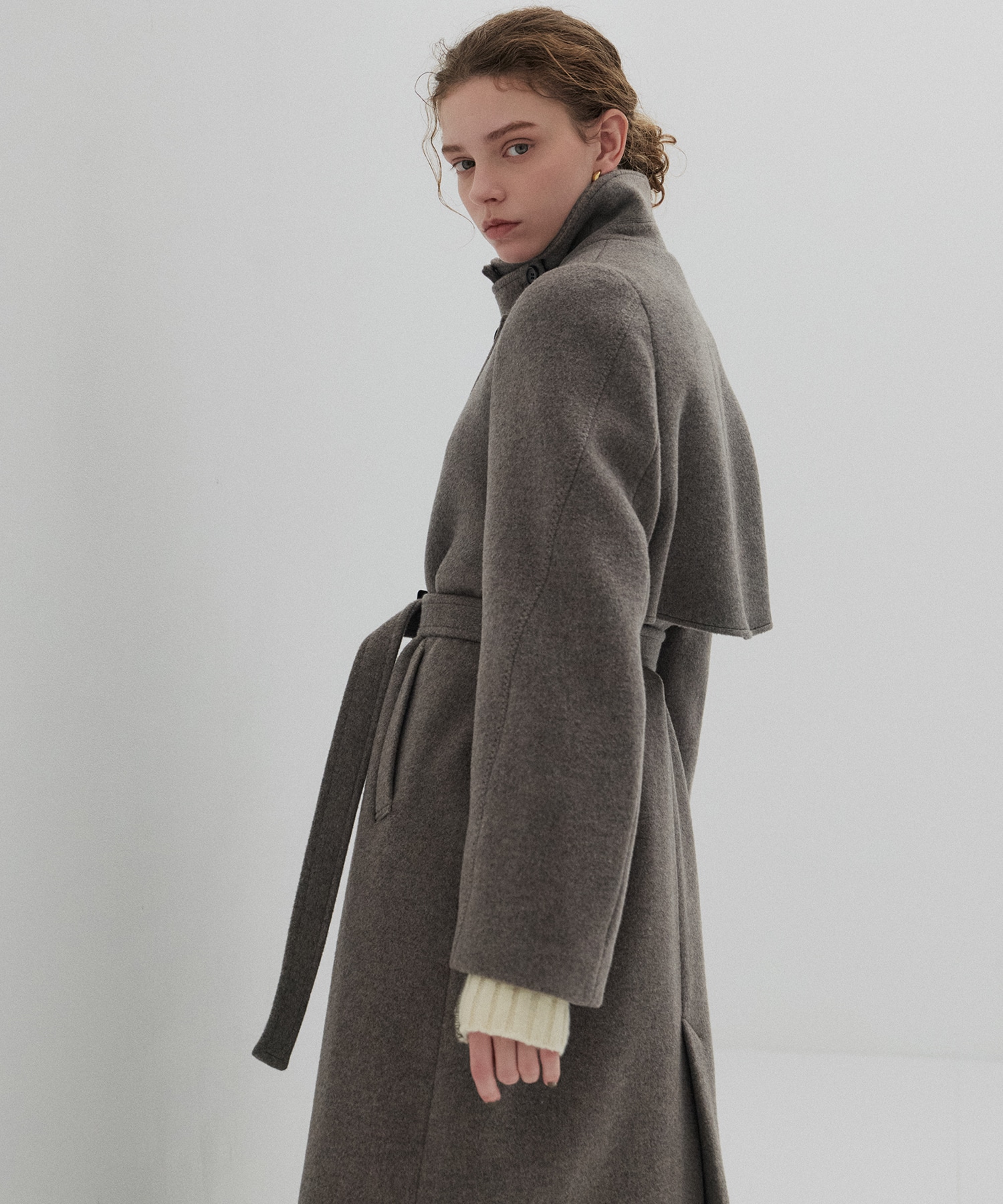 LAMBSアシメオーバーヨークコート