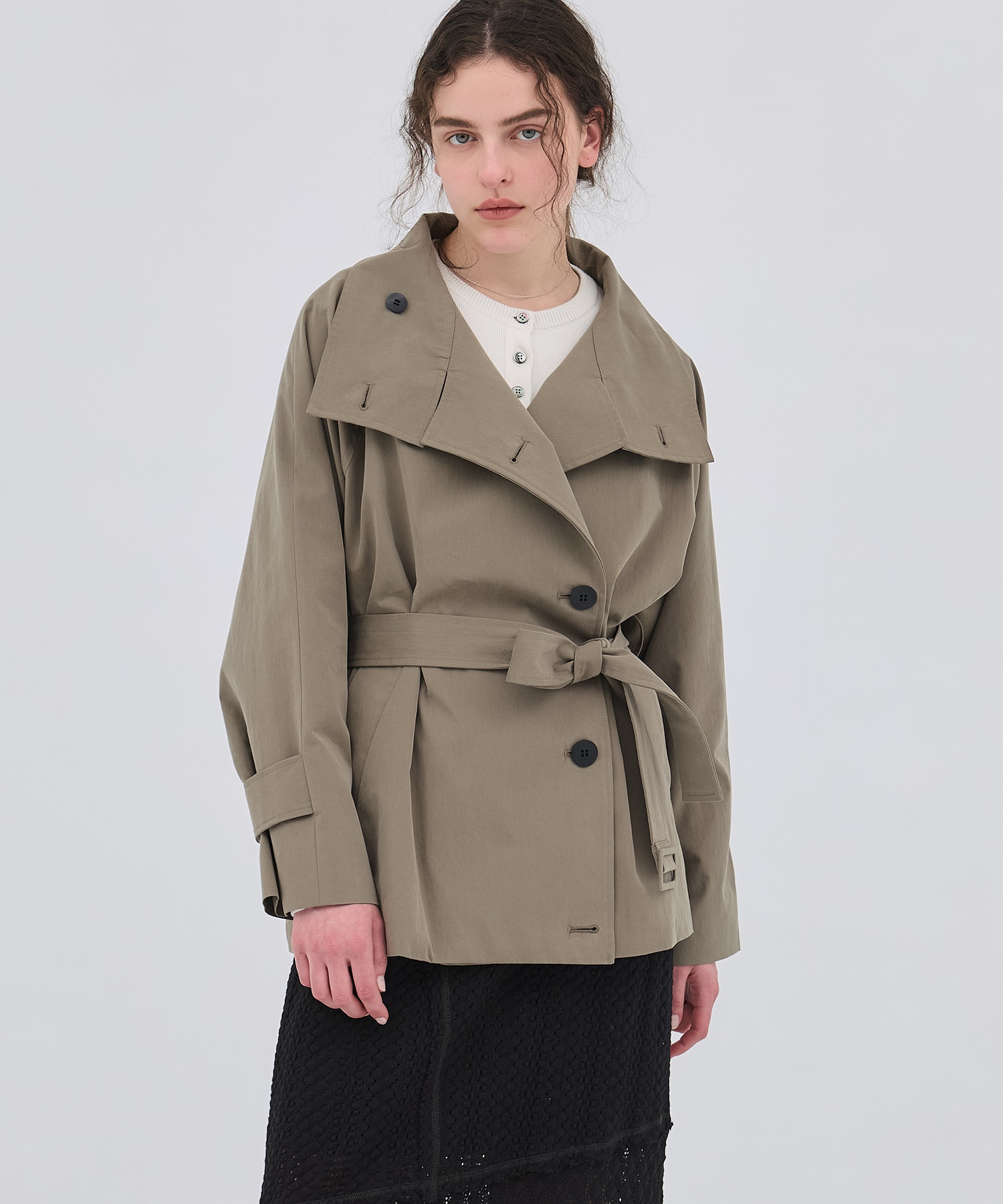 コットンシルククルーカーデ