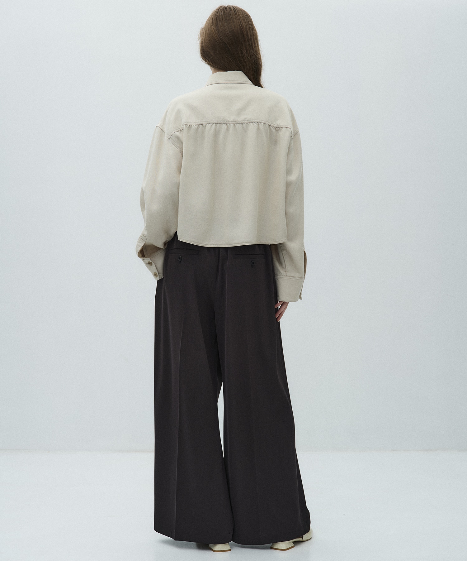 シルキーツイルアシメタックパンツ